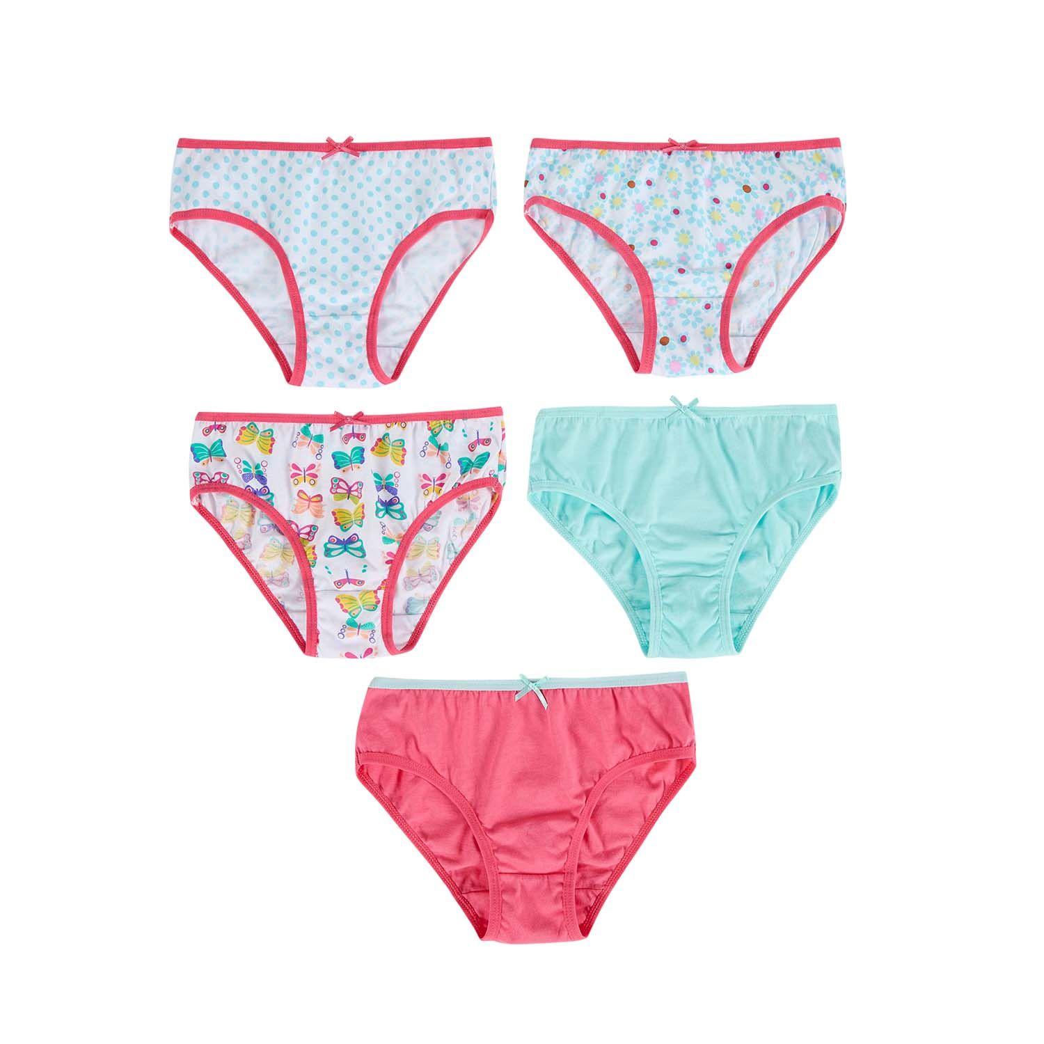 Calzón Niña 5Pack Print Fucsia-0