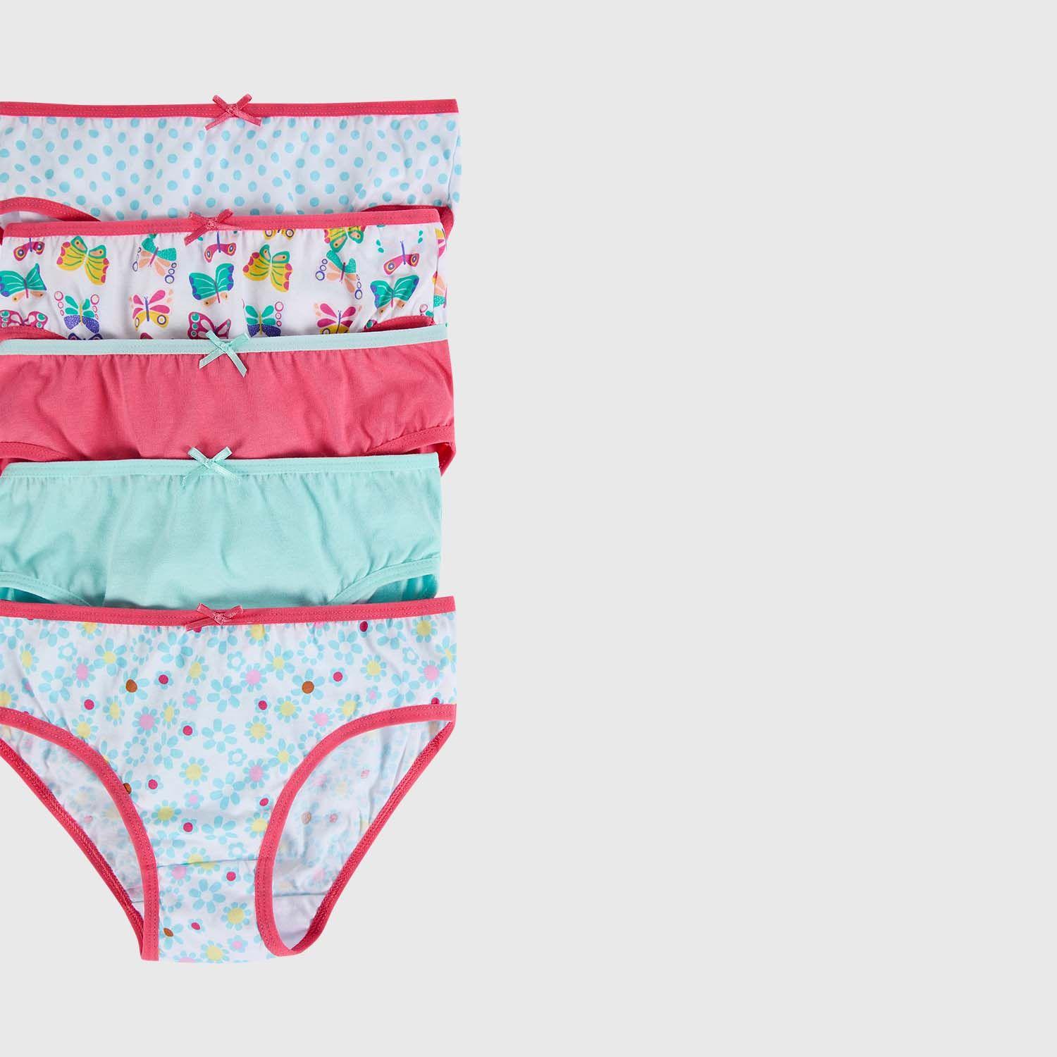 Calzón Niña 5Pack Print Fucsia-1