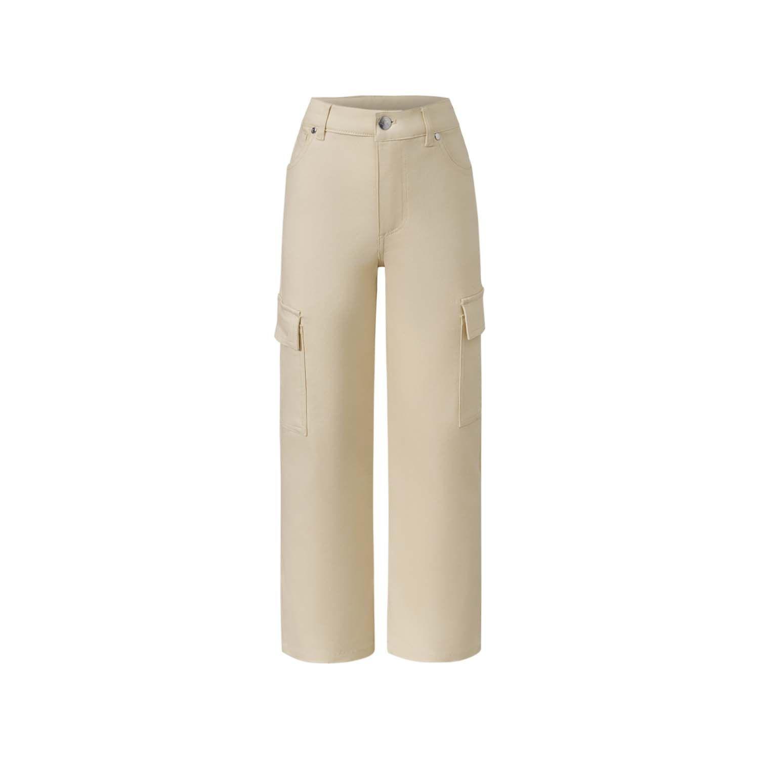Pantalón Niña Cargo Tiras Beige Fashion's Park-0