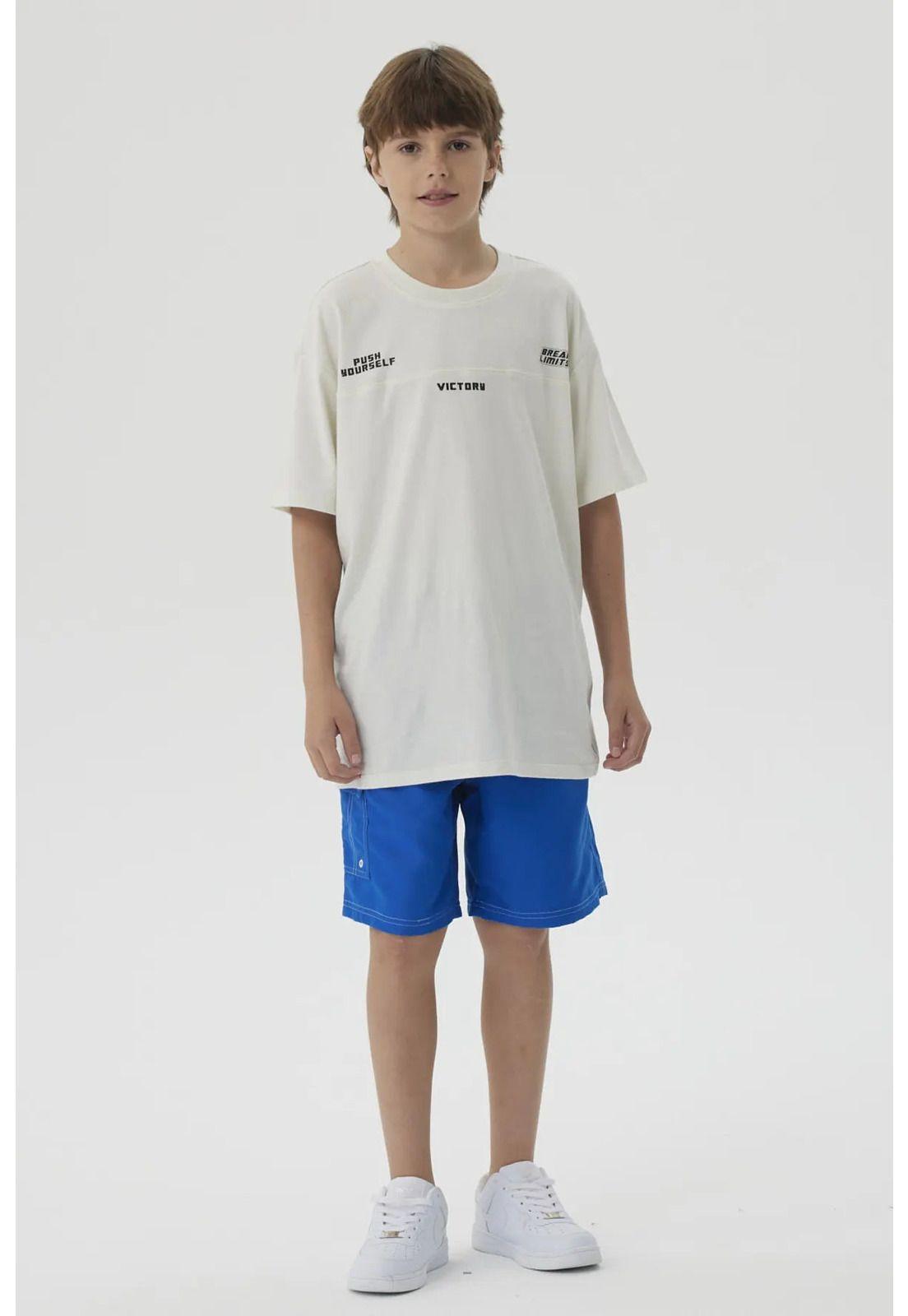 Short De Baño Niño Con Bolsillo Lateral Azulino-1