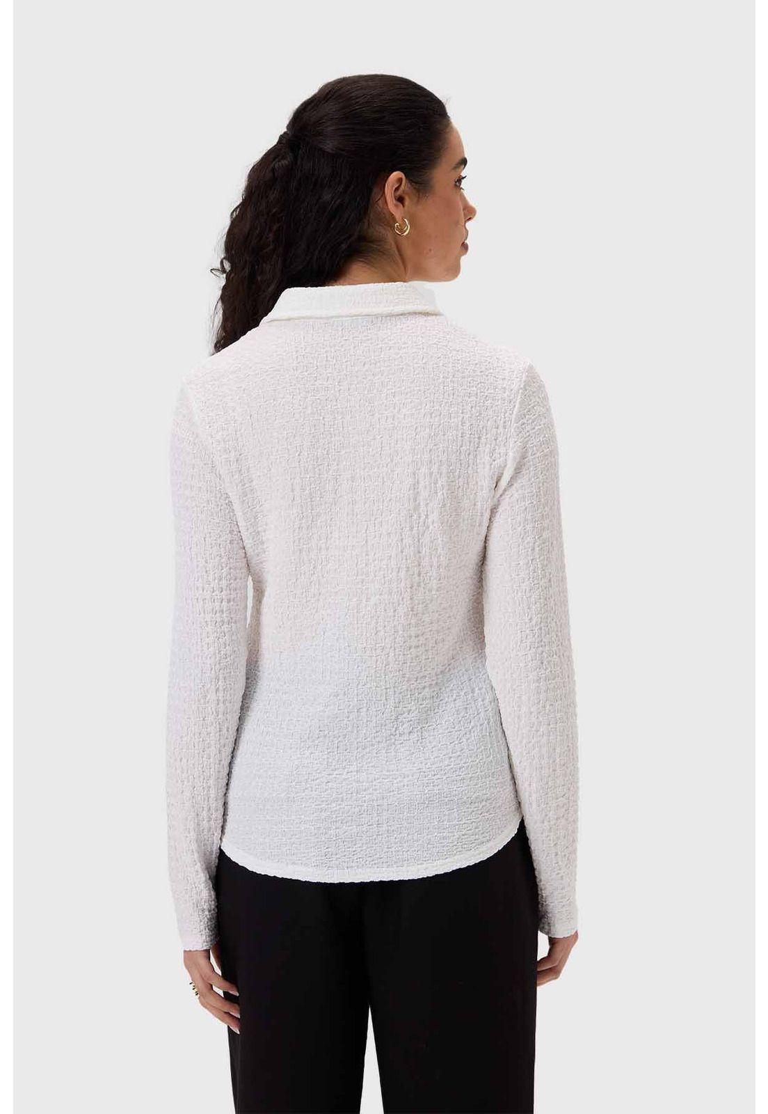 Blusa Mujer Abotonada Blanco - lll-2