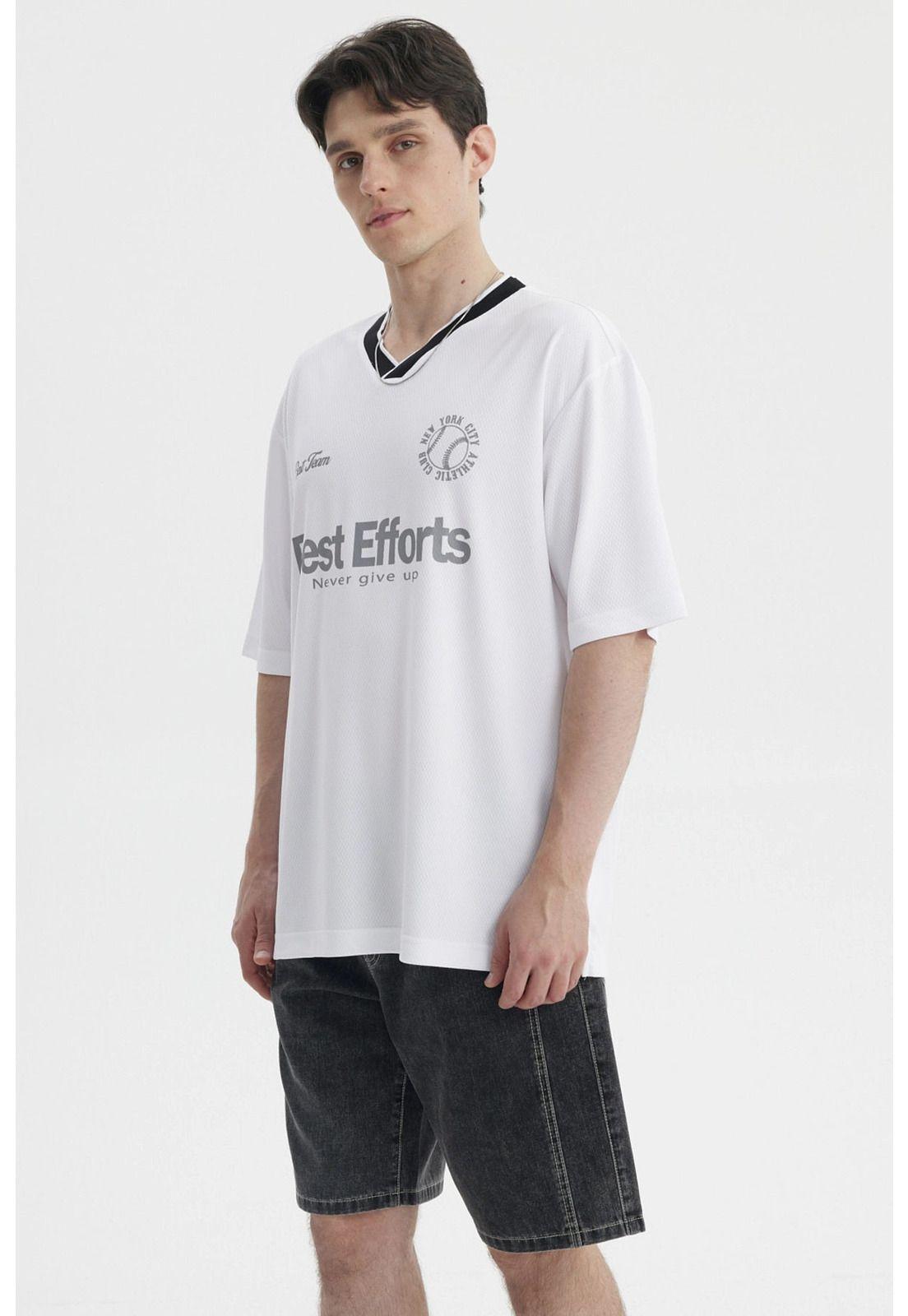 Polera Hombre Slim Blanco-1