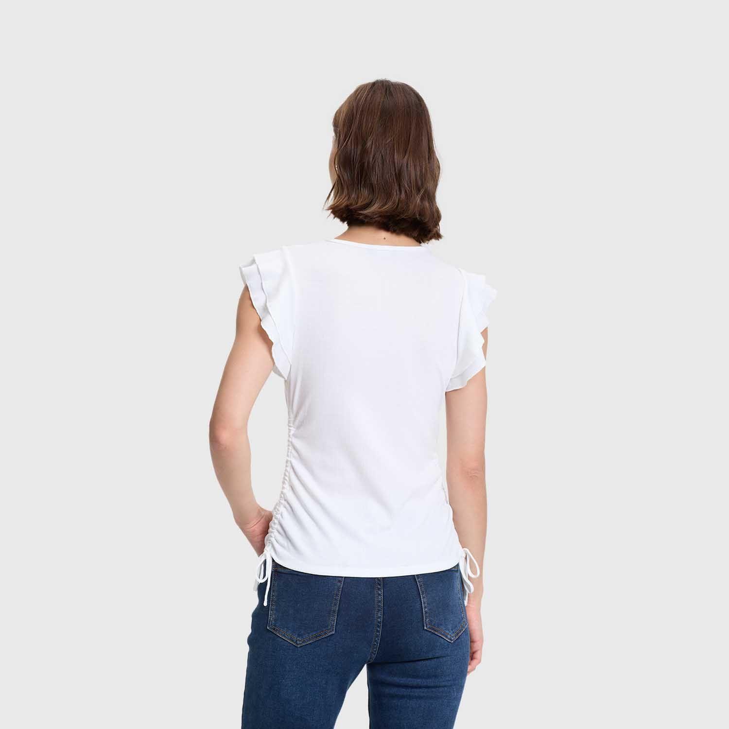 Polera Mujer Vuelo Rib Lisa Crudo Fashions Park-2