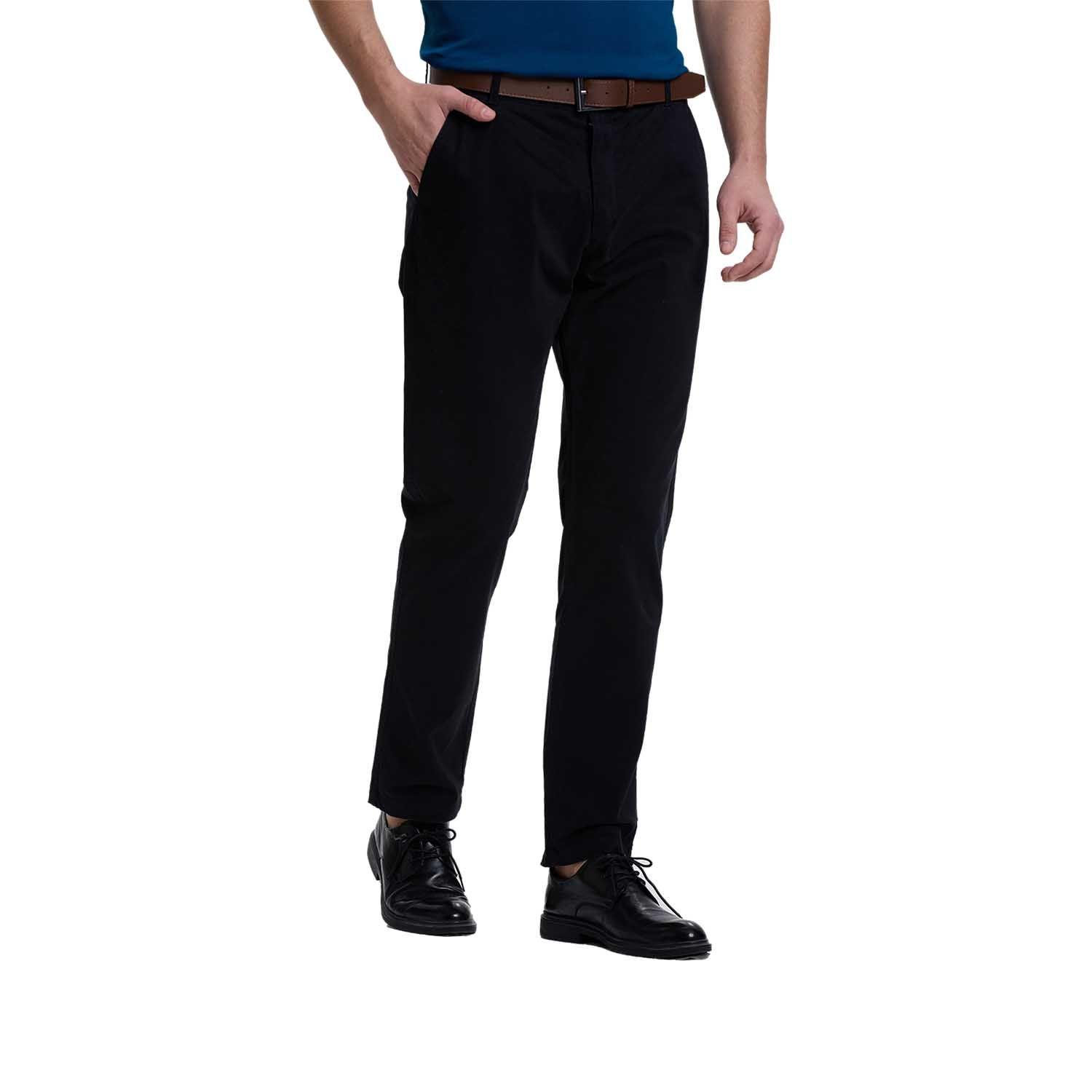 Pantalón Hombre Chino Cinturon Negro I Fashion's Park-0