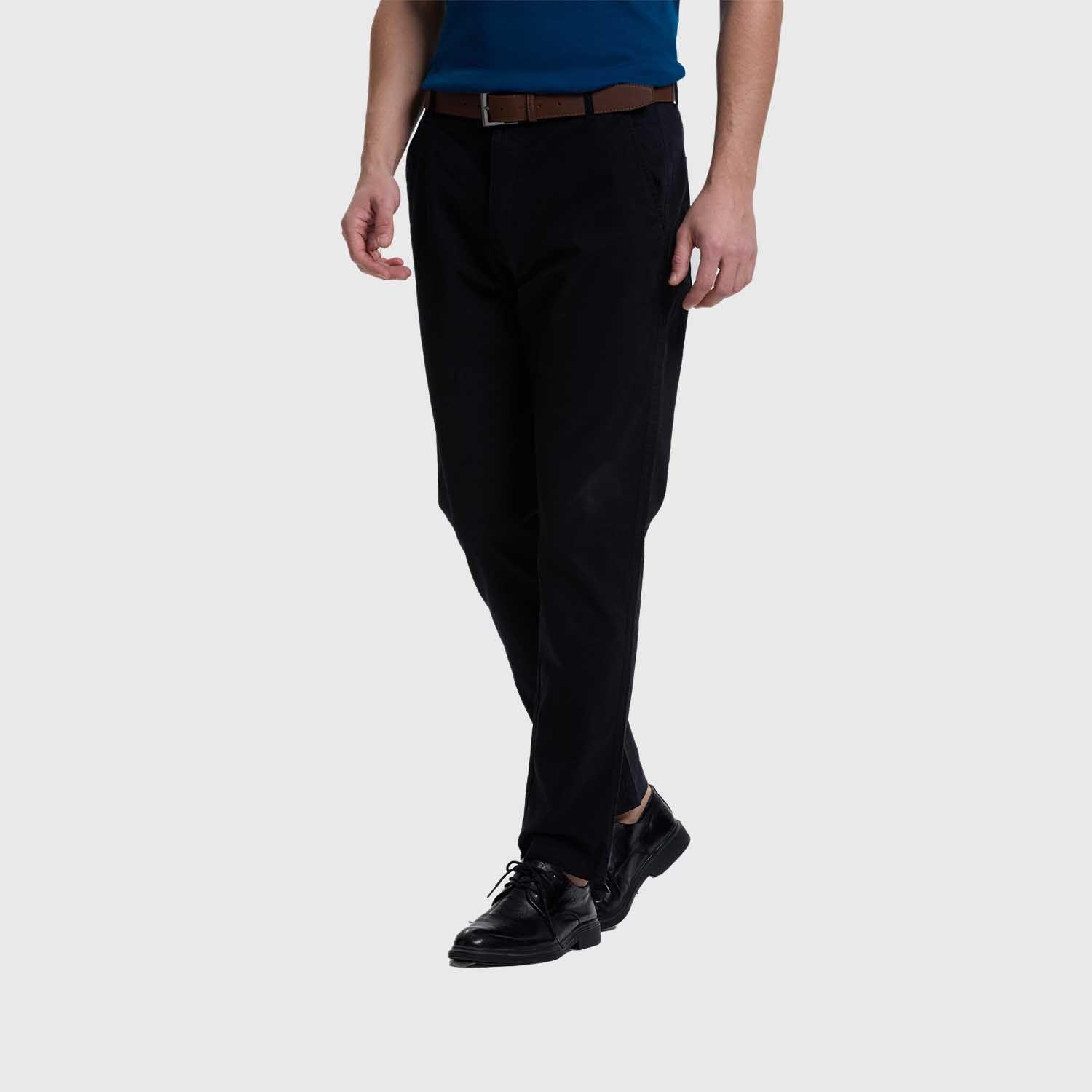Pantalón Hombre Chino Cinturon Negro I Fashion's Park-1