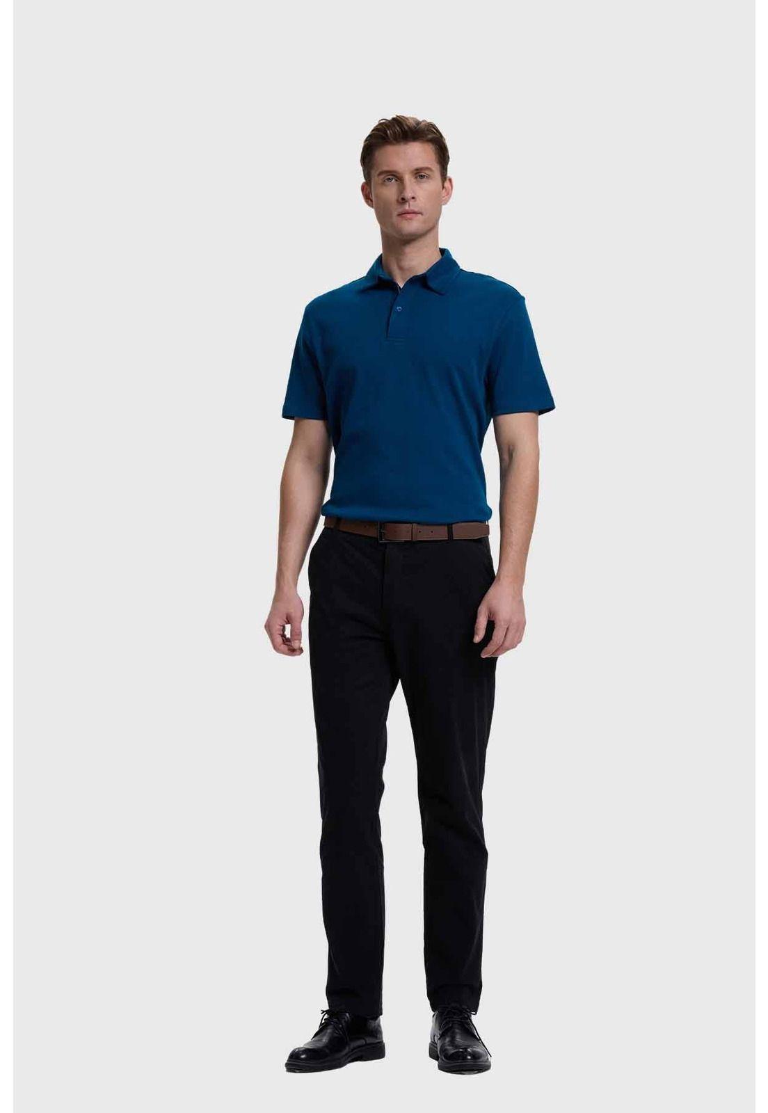 Pantalón Hombre Chino Cinturón Negro-3