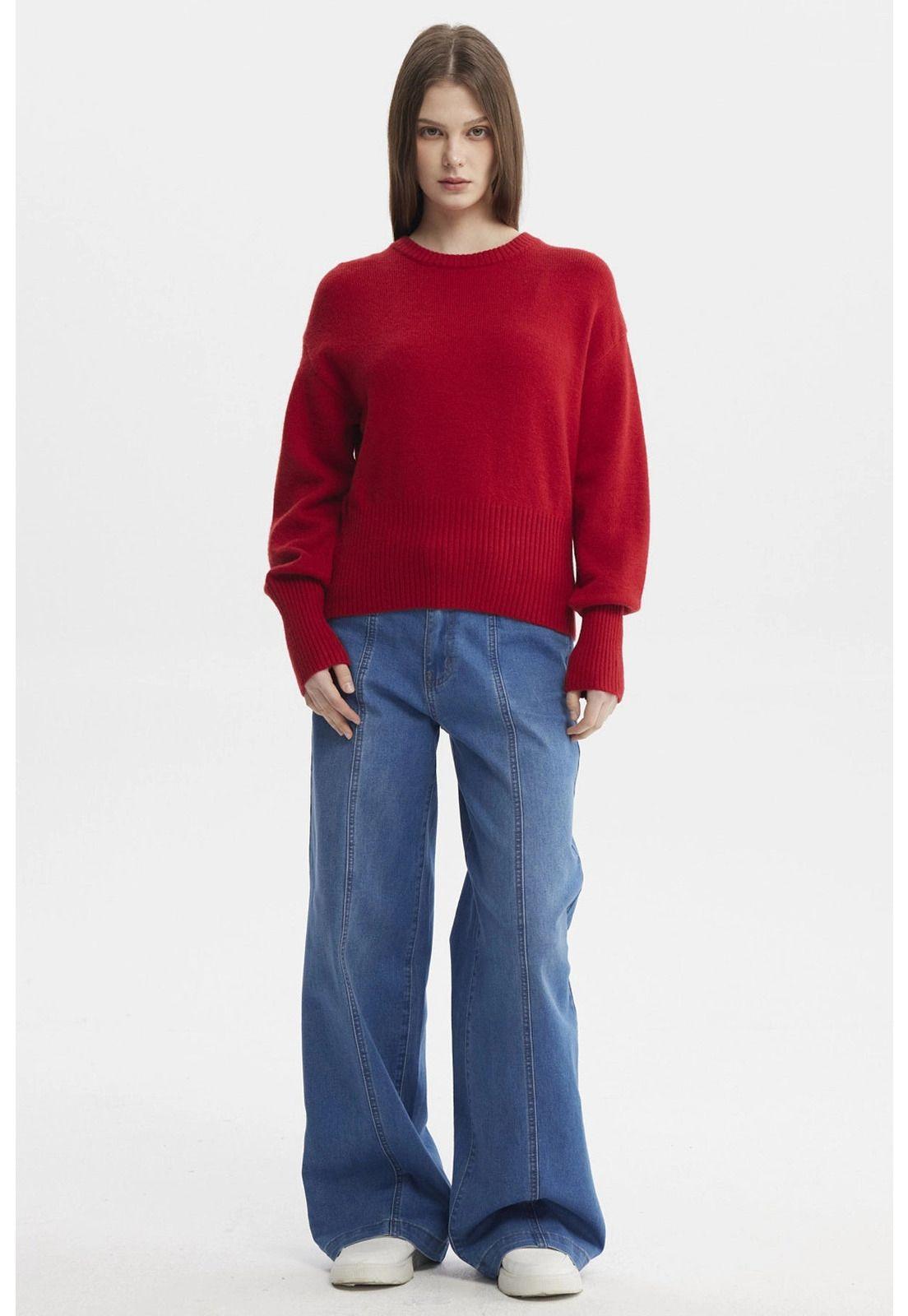 Sweater Mujer Juvenil Rojo - ll-3