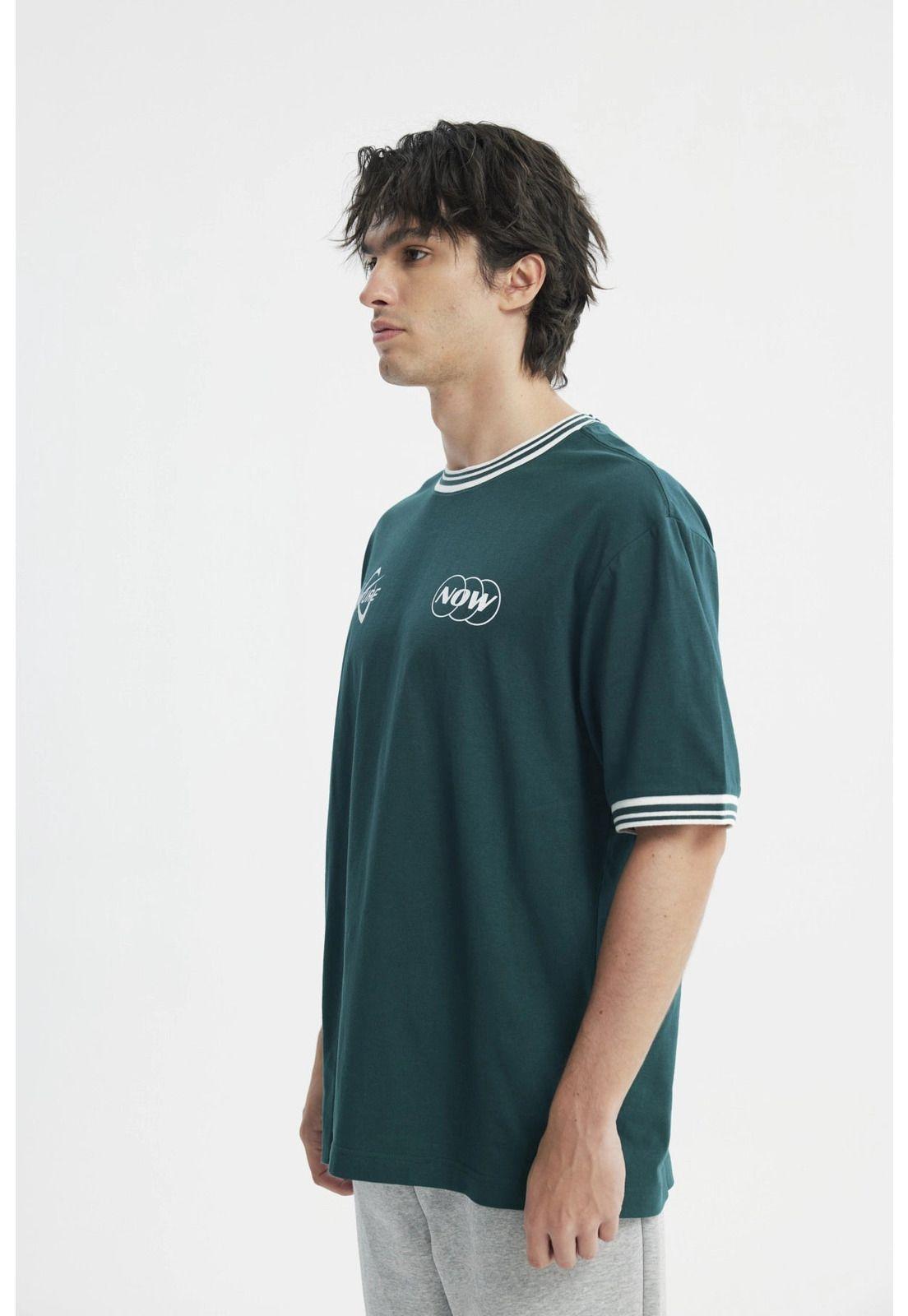 Polera Hombre Oversize Verde - V-2