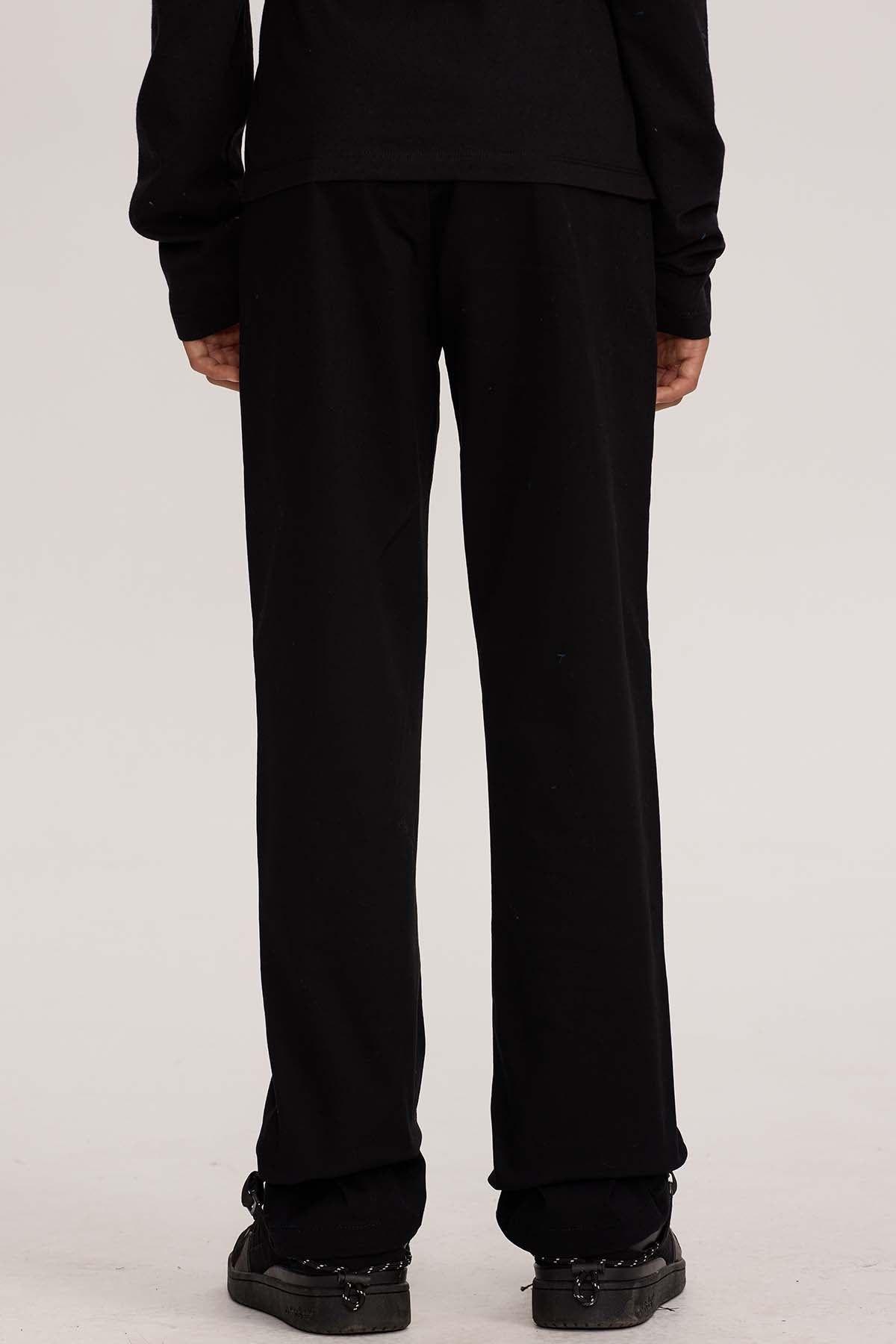 Pantalón Niño Básico Gabardina Negro-2