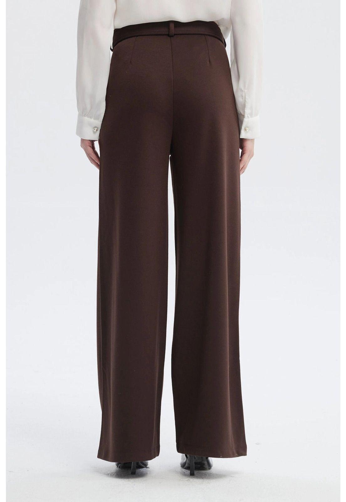 Pantalón Mujer Calce Recto Chocolate - lll-2