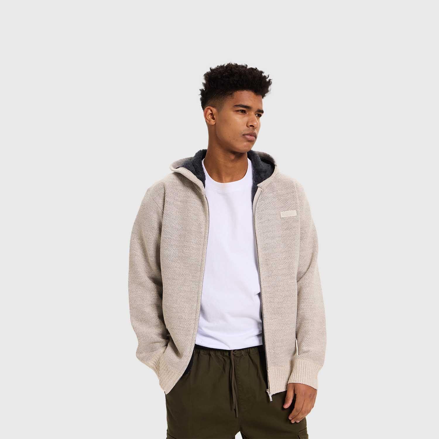 Sweater Hombre Hoodie Beige Fashion's Park-1