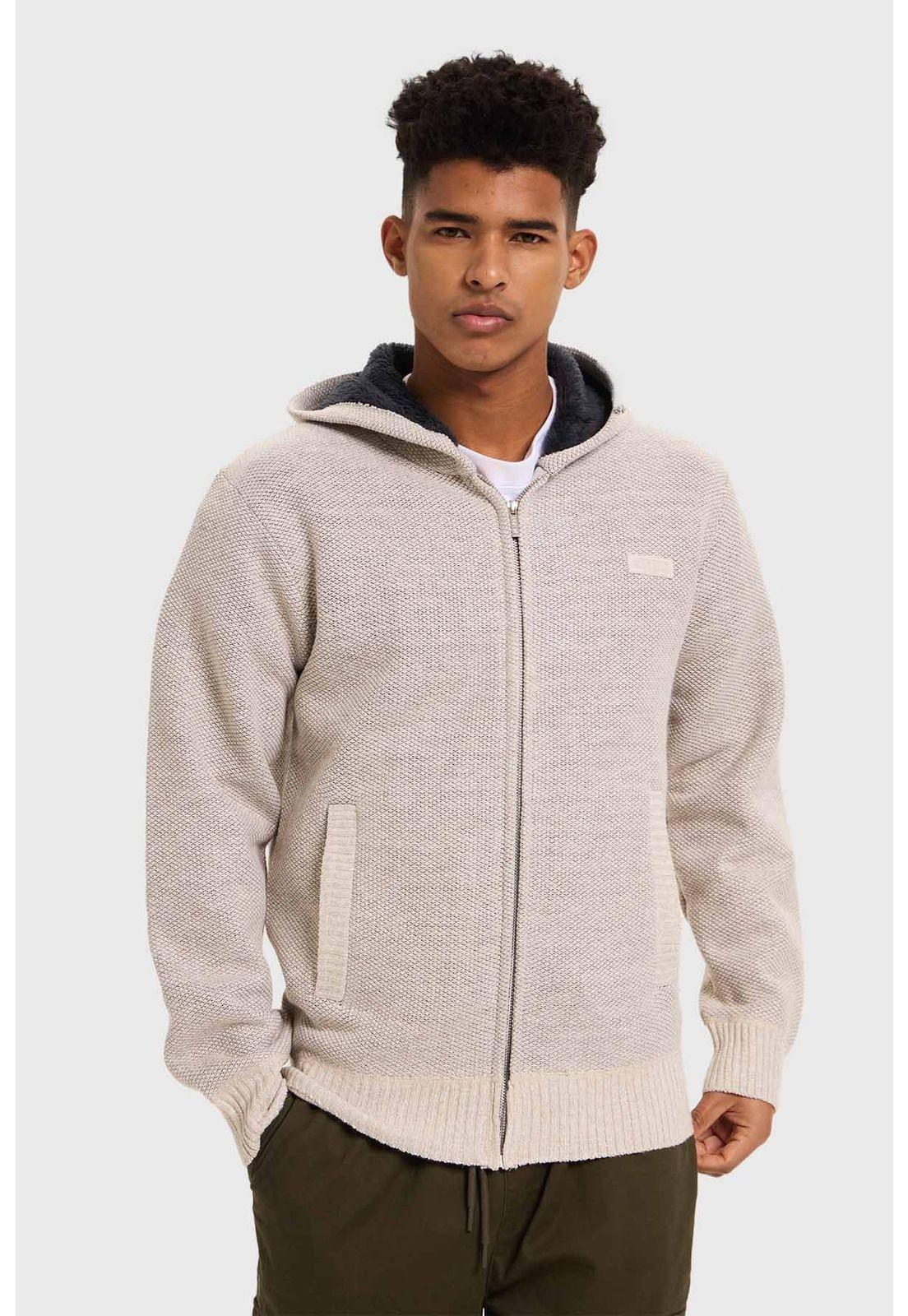 Sweater Hombre Hoodie Beige-0