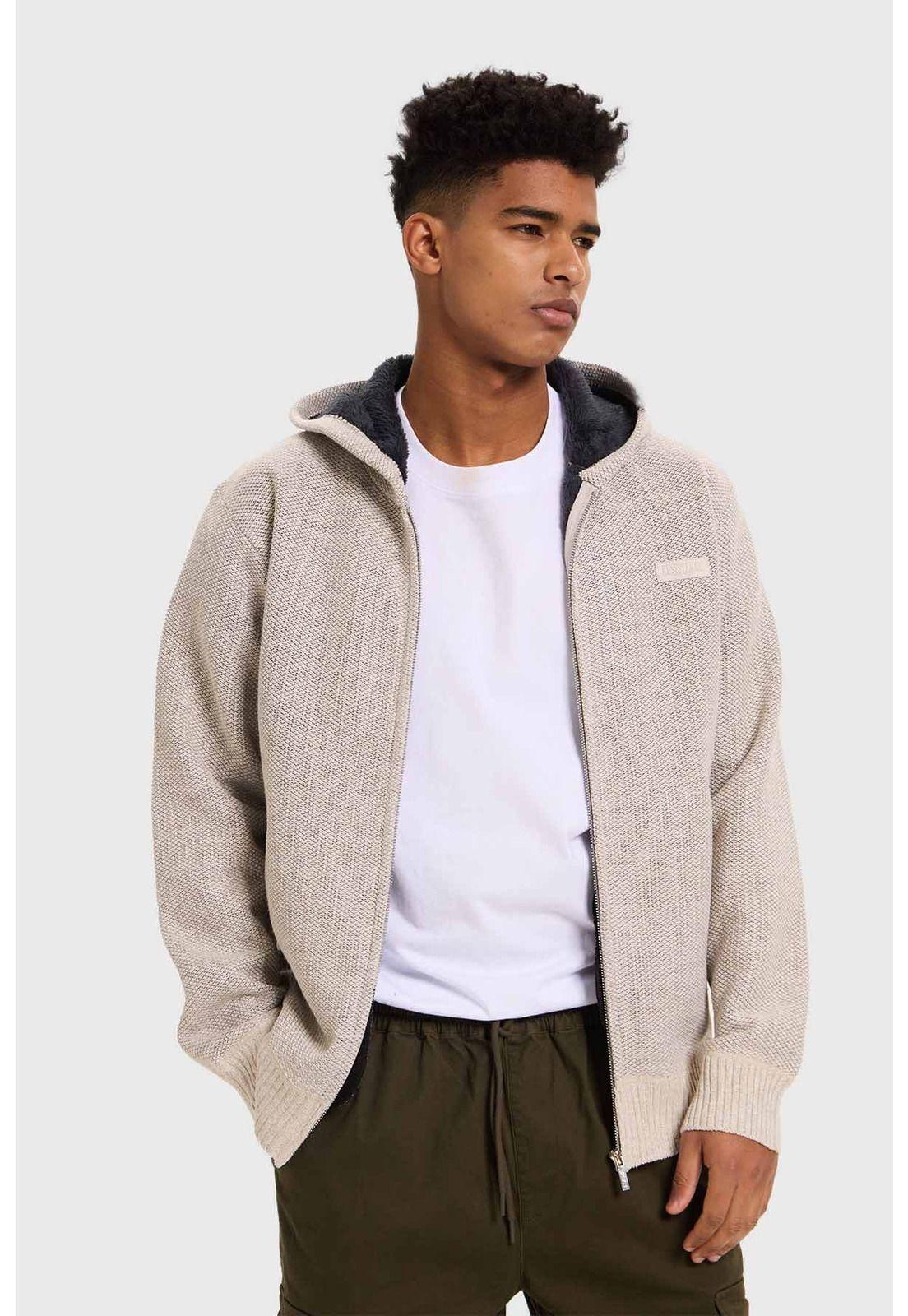Sweater Hombre Hoodie Beige-1