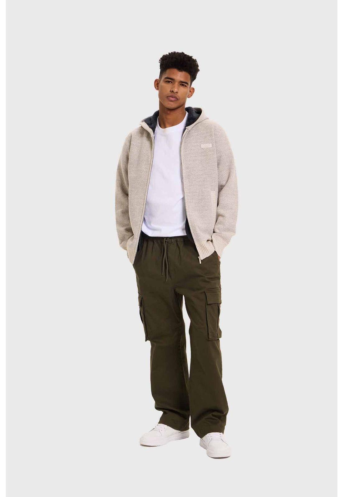 Sweater Hombre Hoodie Beige-3
