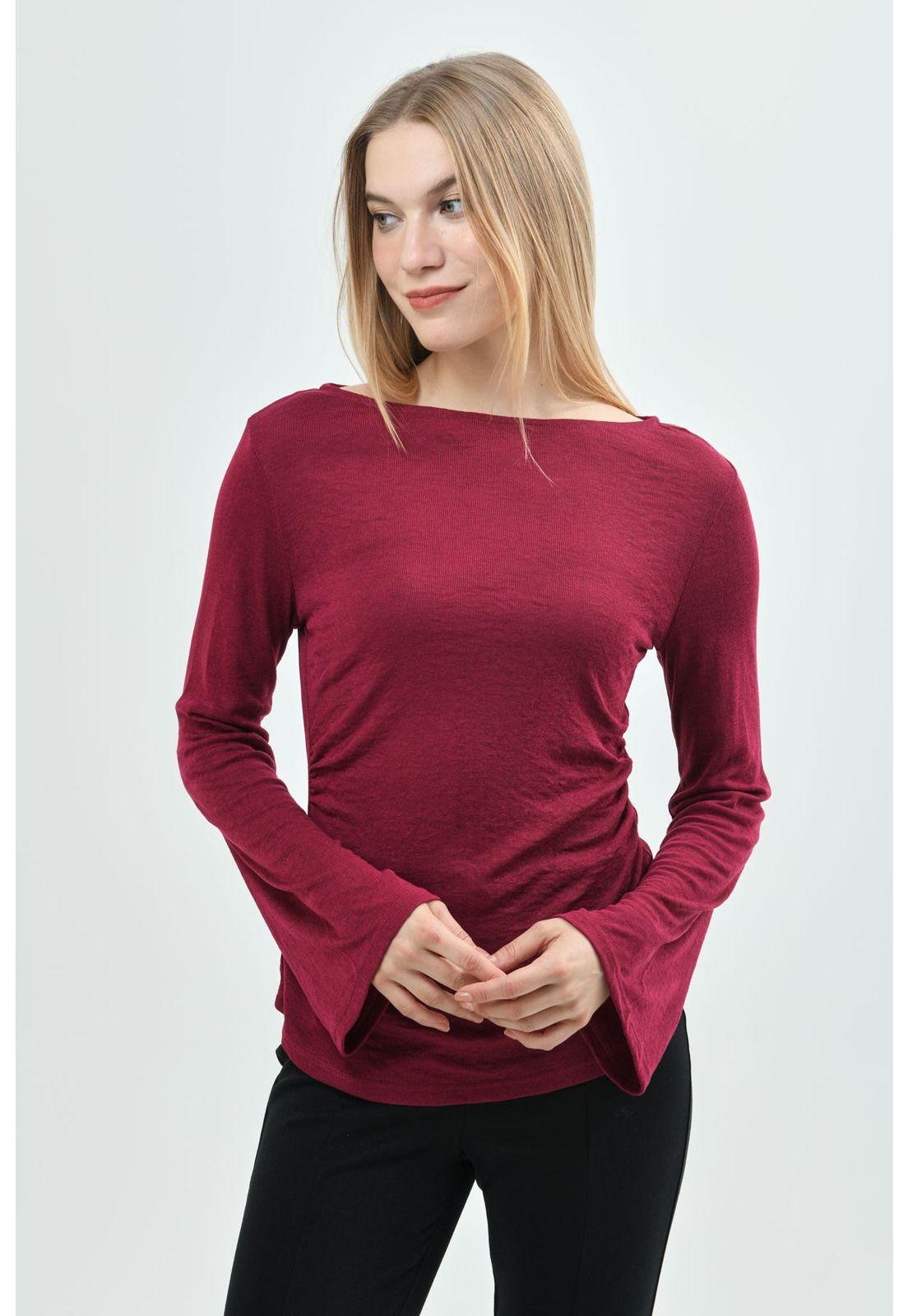 Polera Mujer Slim Fucsia-0