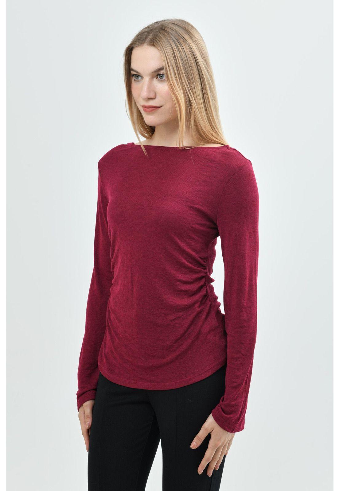 Polera Mujer Slim Fucsia-1