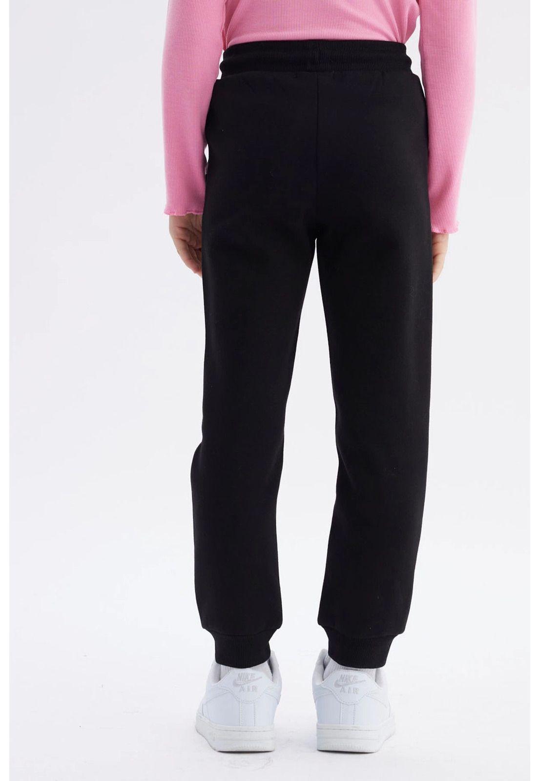 Pantalón Buzo Niña Jogger Negro - ll-2