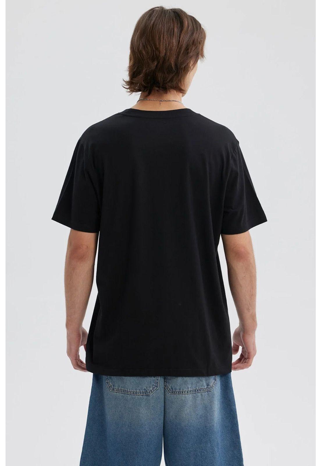 Polera Hombre Estampado Negro - lll-2