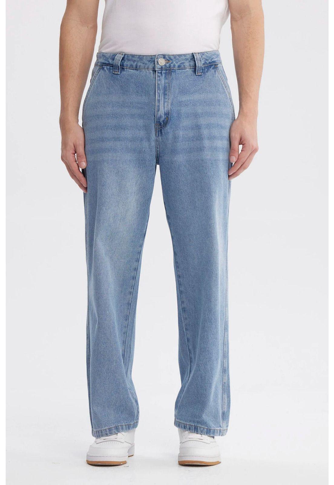 Jeans Hombre Straight Azul - Vl-0