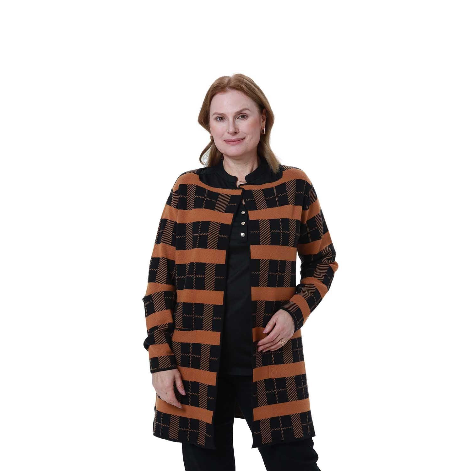 Sweater Mujer Abierto Negro Fsp Ii-0