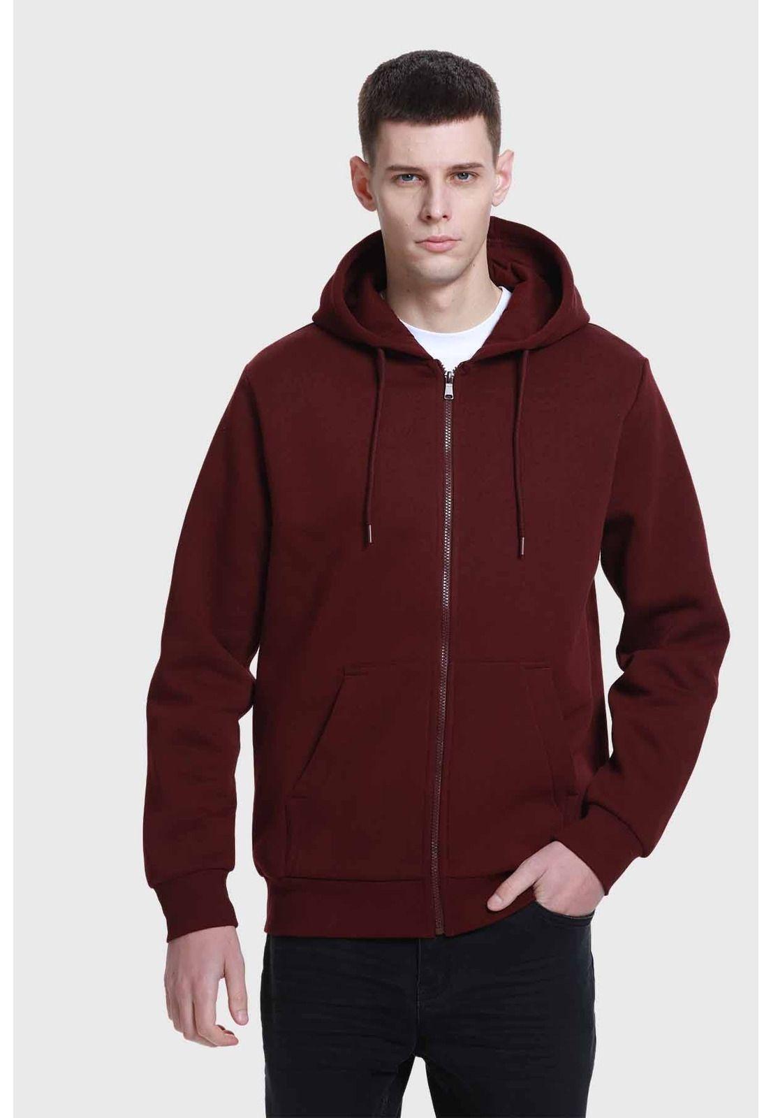 Polerón Hombre Basic Burdeo-0