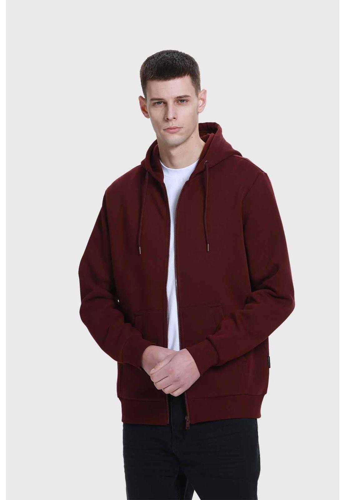 Polerón Hombre Basic Burdeo-1