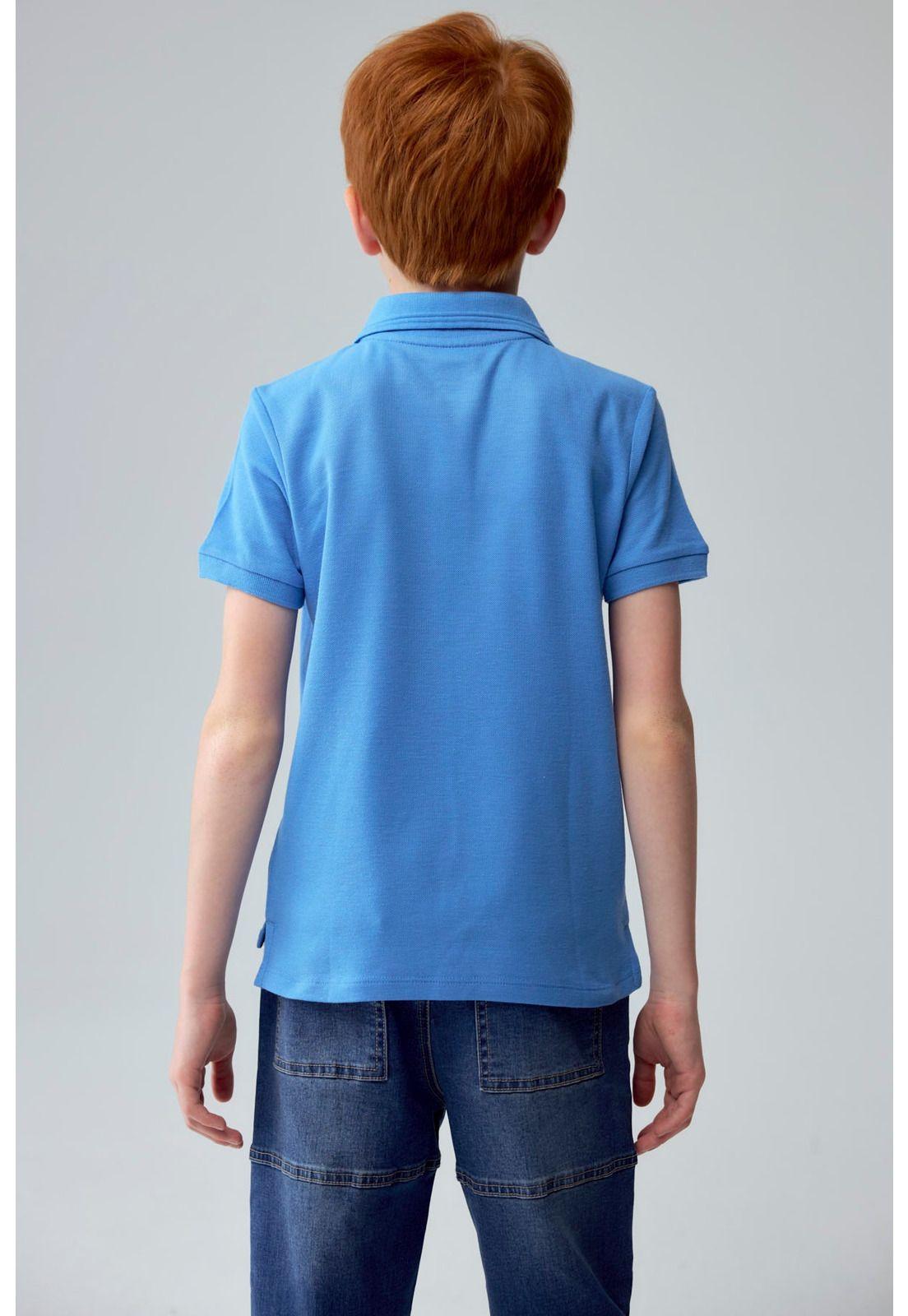 Polera Niño Piqué Básica Calipso-2