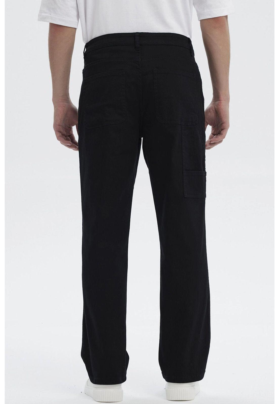 Jeans Hombre Straight Negro - Vl-2
