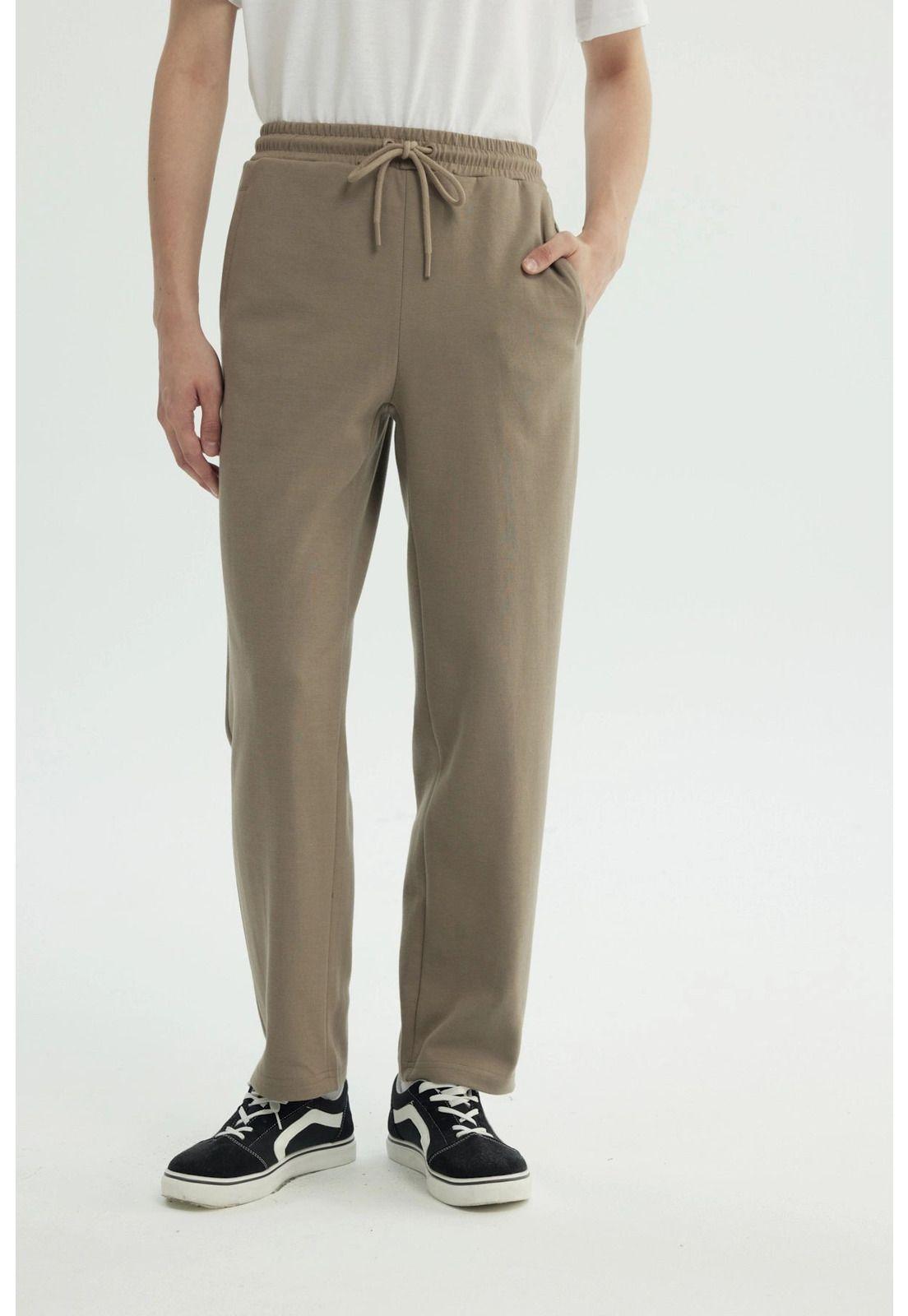 Pantalón Buzo Hombre Slim Kaki-0