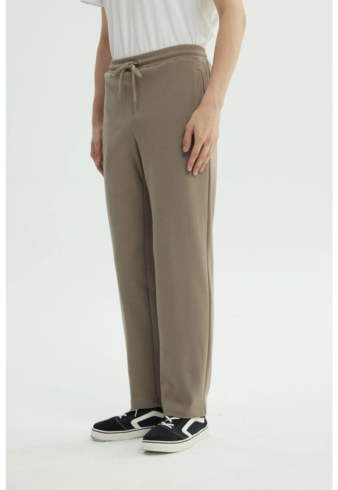Pantalón Buzo Hombre Slim Kaki-1