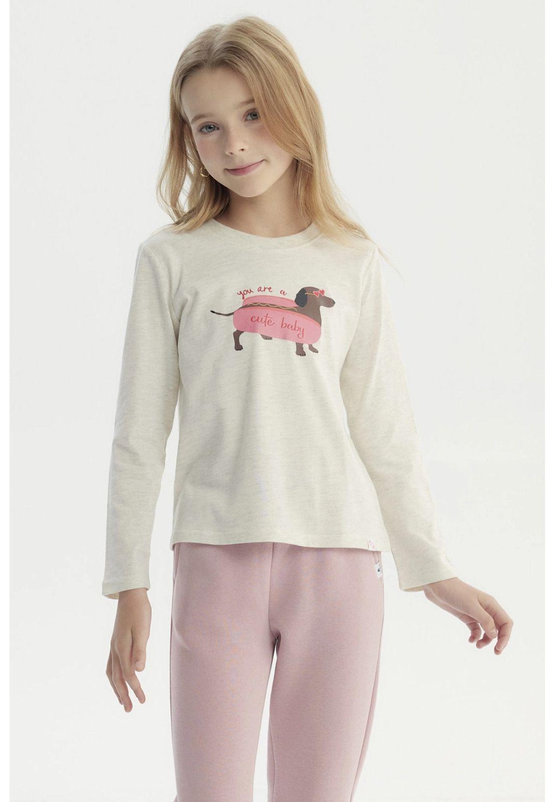 Polera Niña Básica Toddler Beige - ll-0