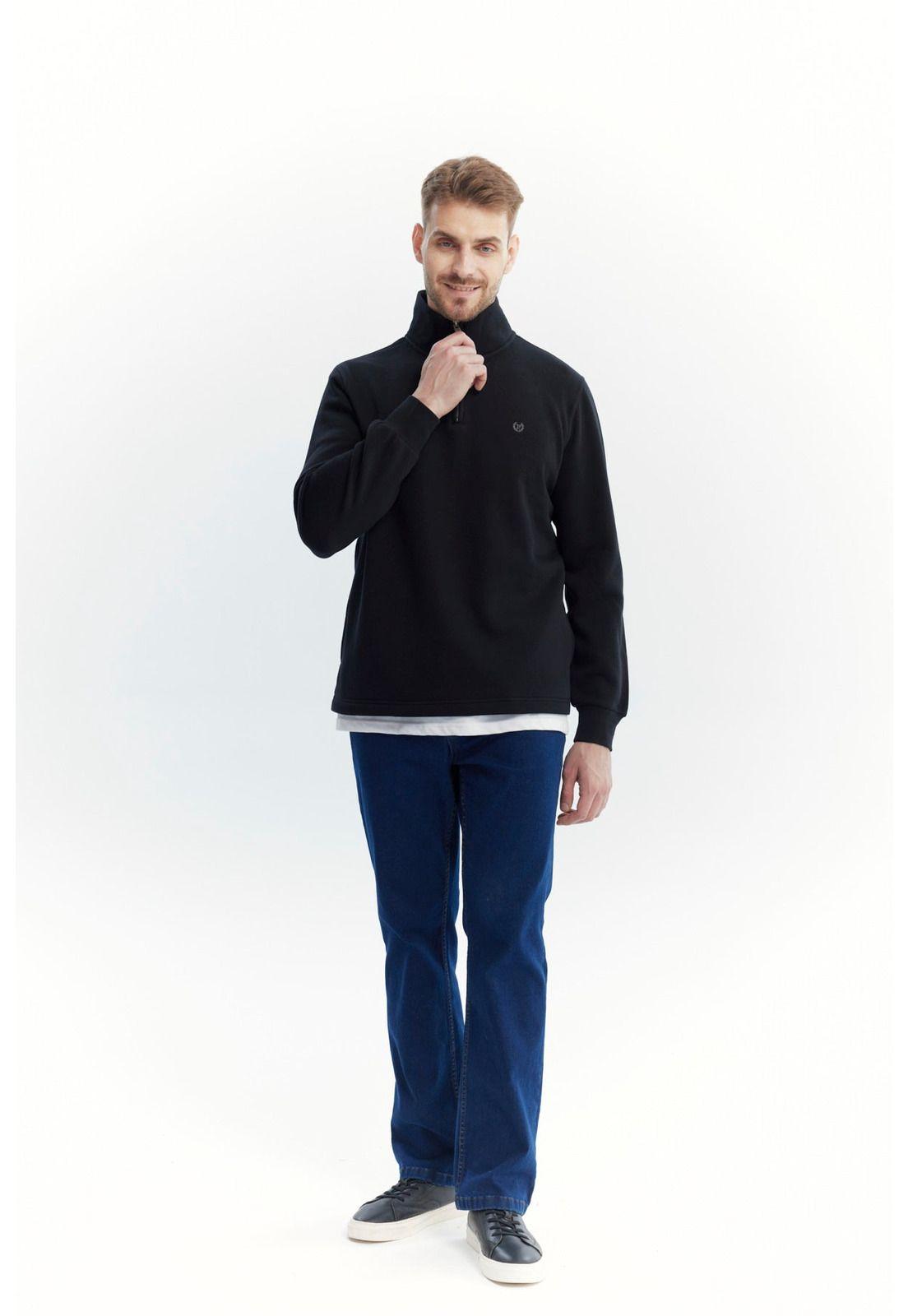 Polerón Hombre Classic Negro - ll-3