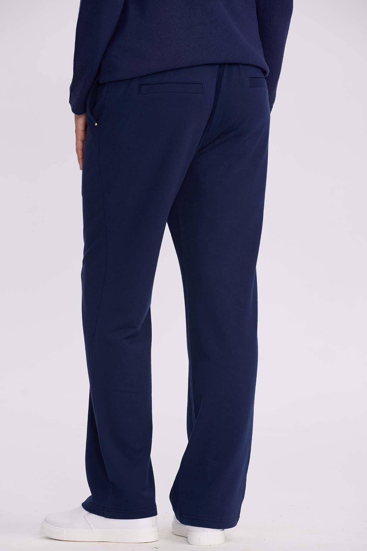 Pantalón Buzo Mujer Clásico Azul-2