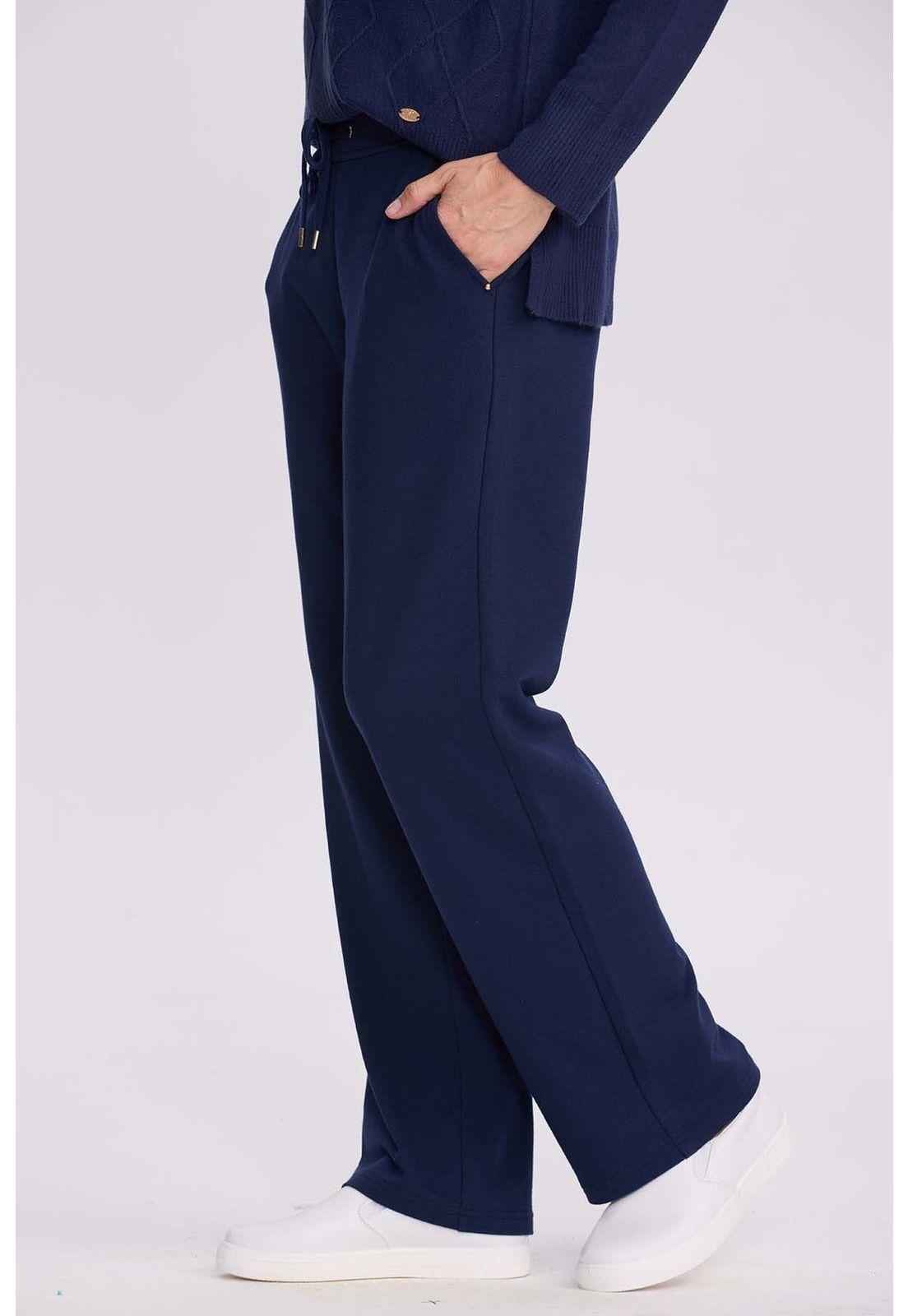 Pantalón Buzo Mujer Clásico Azul-1