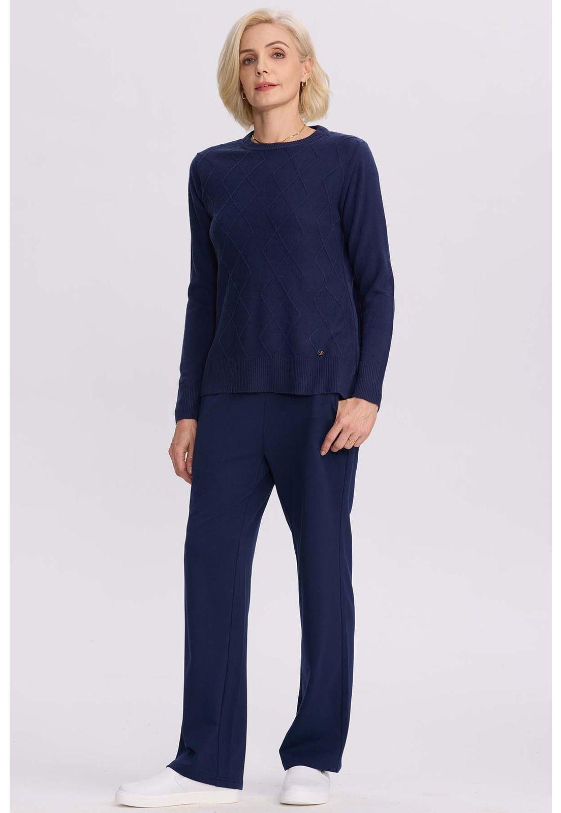 Pantalón Buzo Mujer Clásico Azul-3