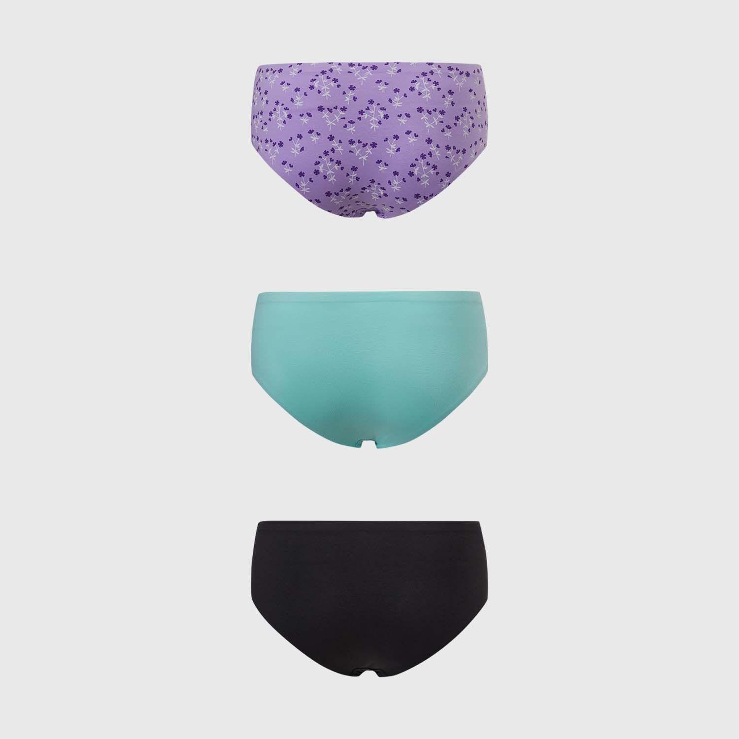 Calzón Mujer Tripack Pantaleta Juvenil Lila Fashion's Park-1