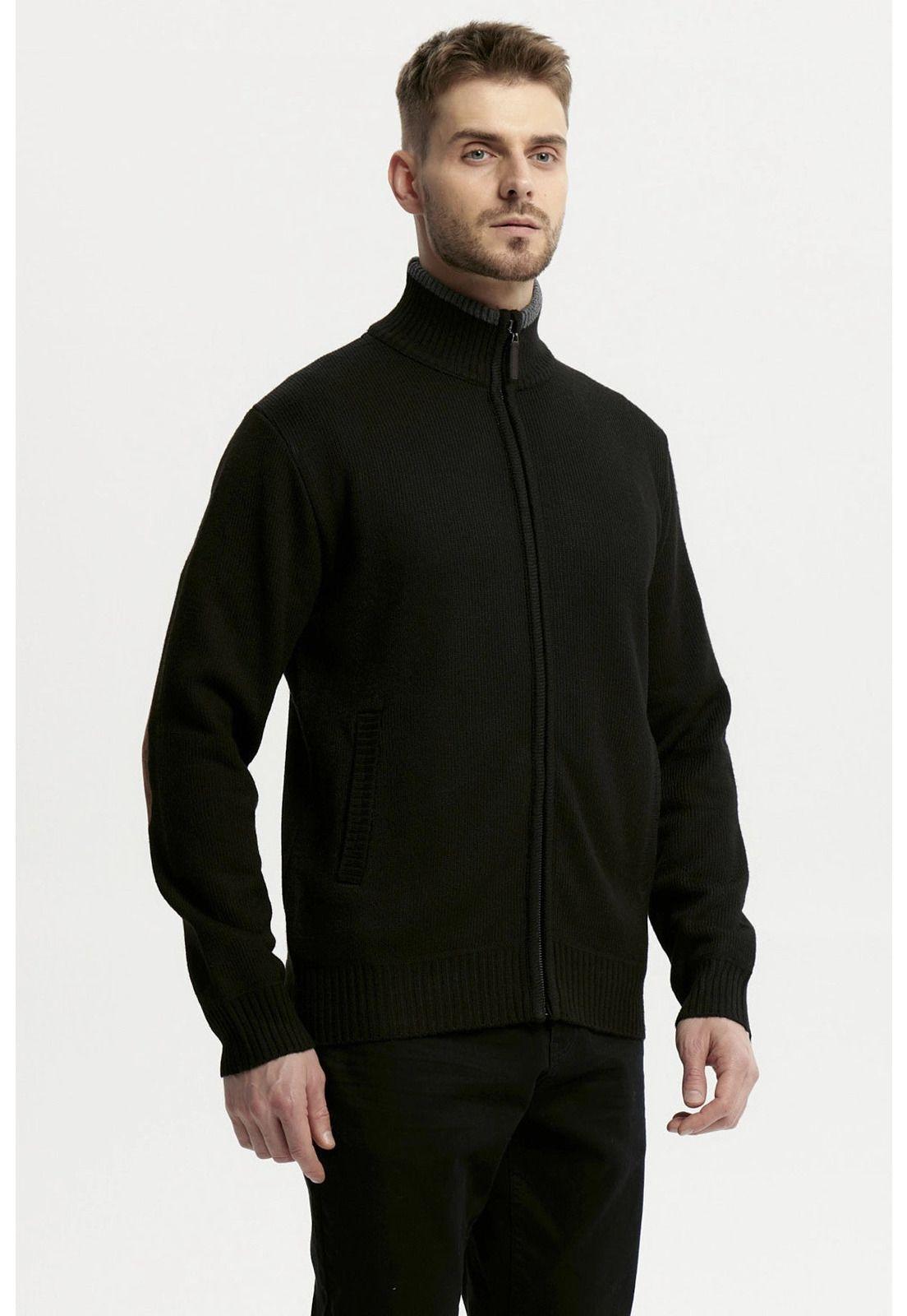 Sweater Hombre Slim Negro - lll-1