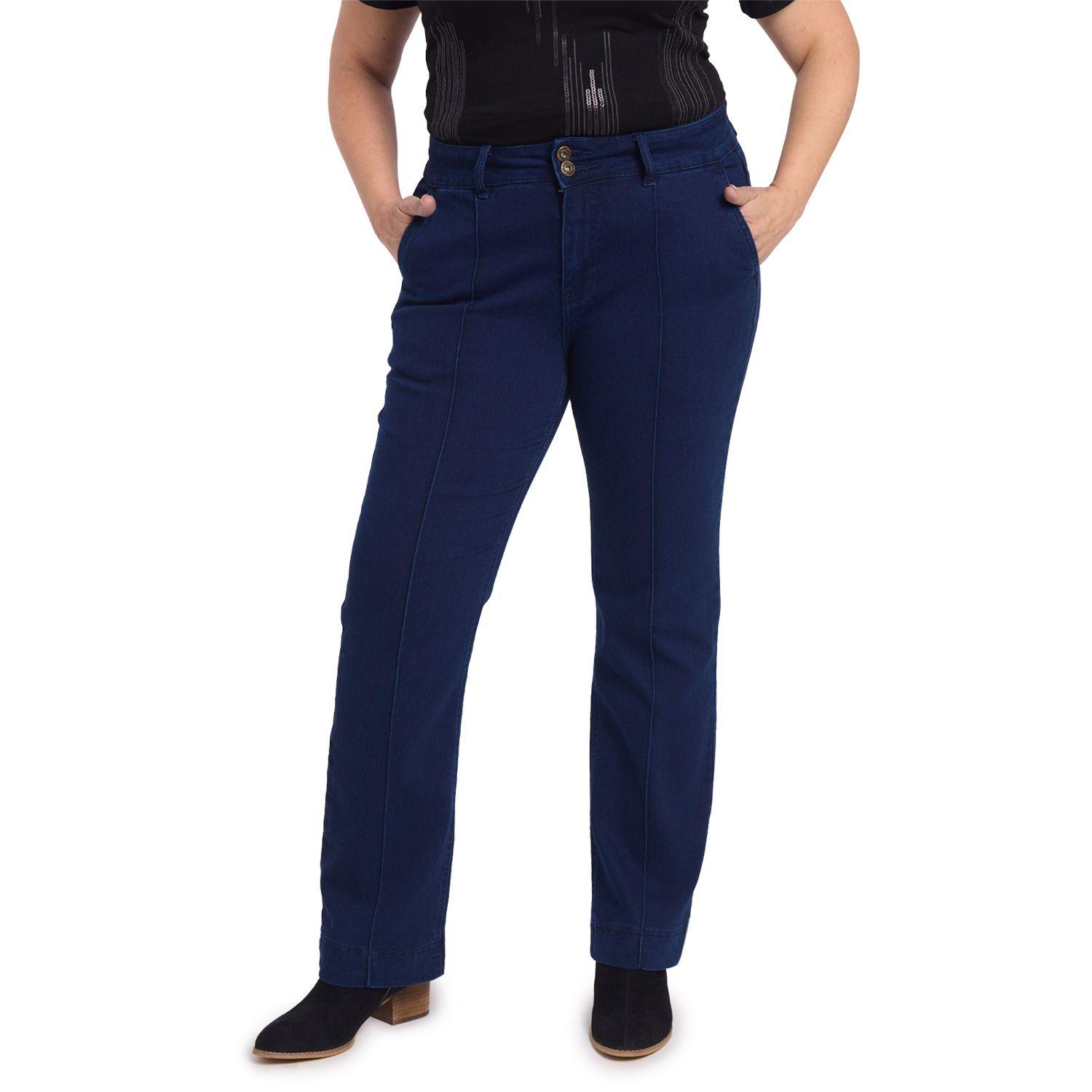 Jeans Mujer Tiro Alto Azul Fashion's Park-0