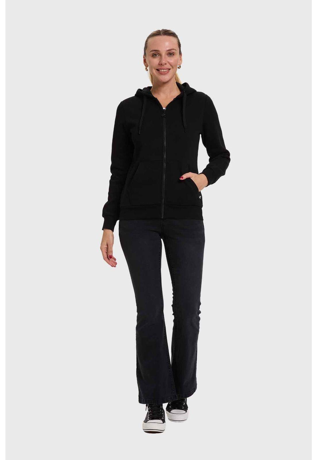 Polerón Mujer Hoodie Negro-3