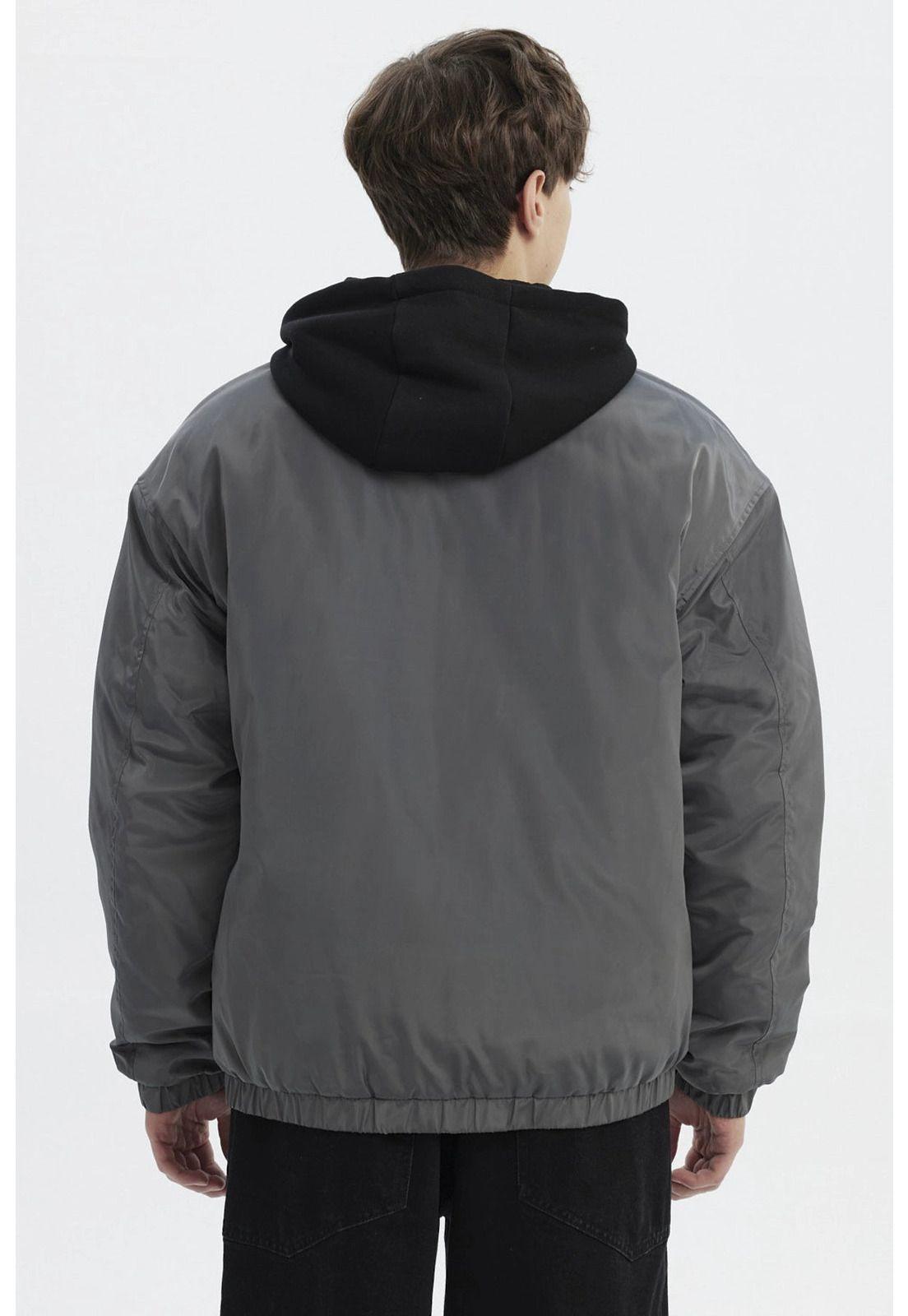 Chaqueta Hombre Slim Juvenil Gris Oscuro-2
