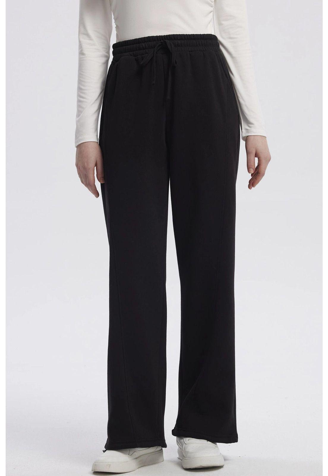 Pantalón Buzo Mujer Jogger Negro - Vl-0