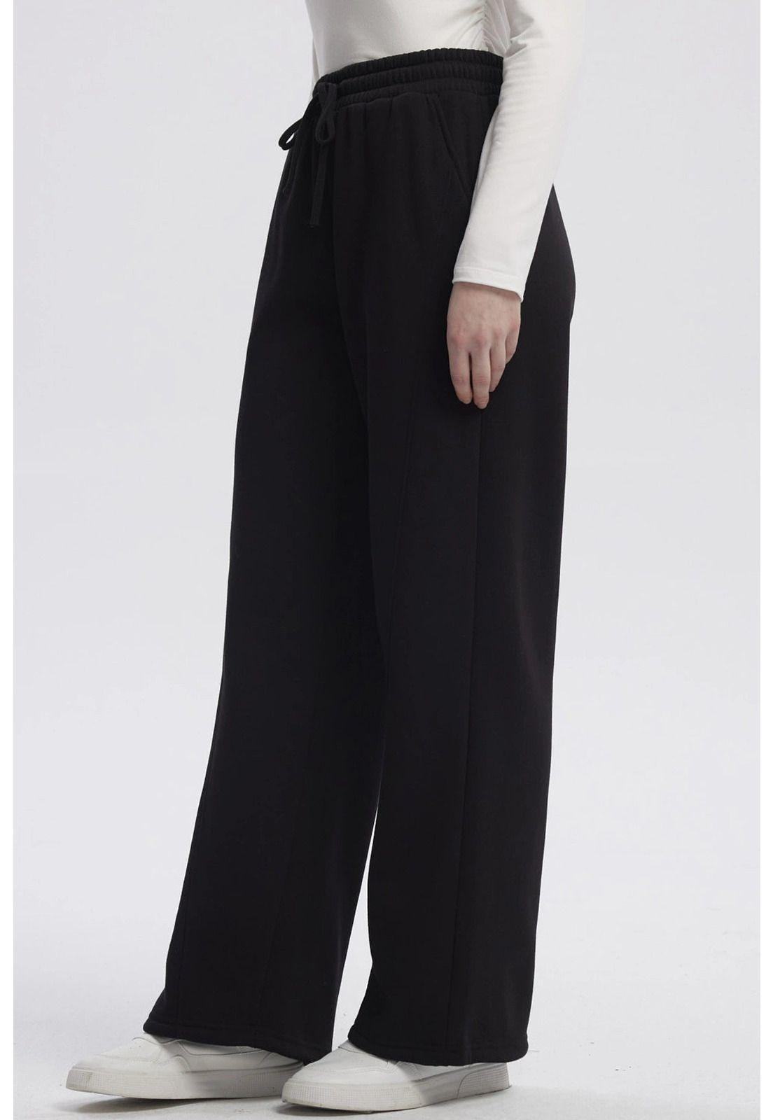 Pantalón Buzo Mujer Jogger Negro - Vl-1