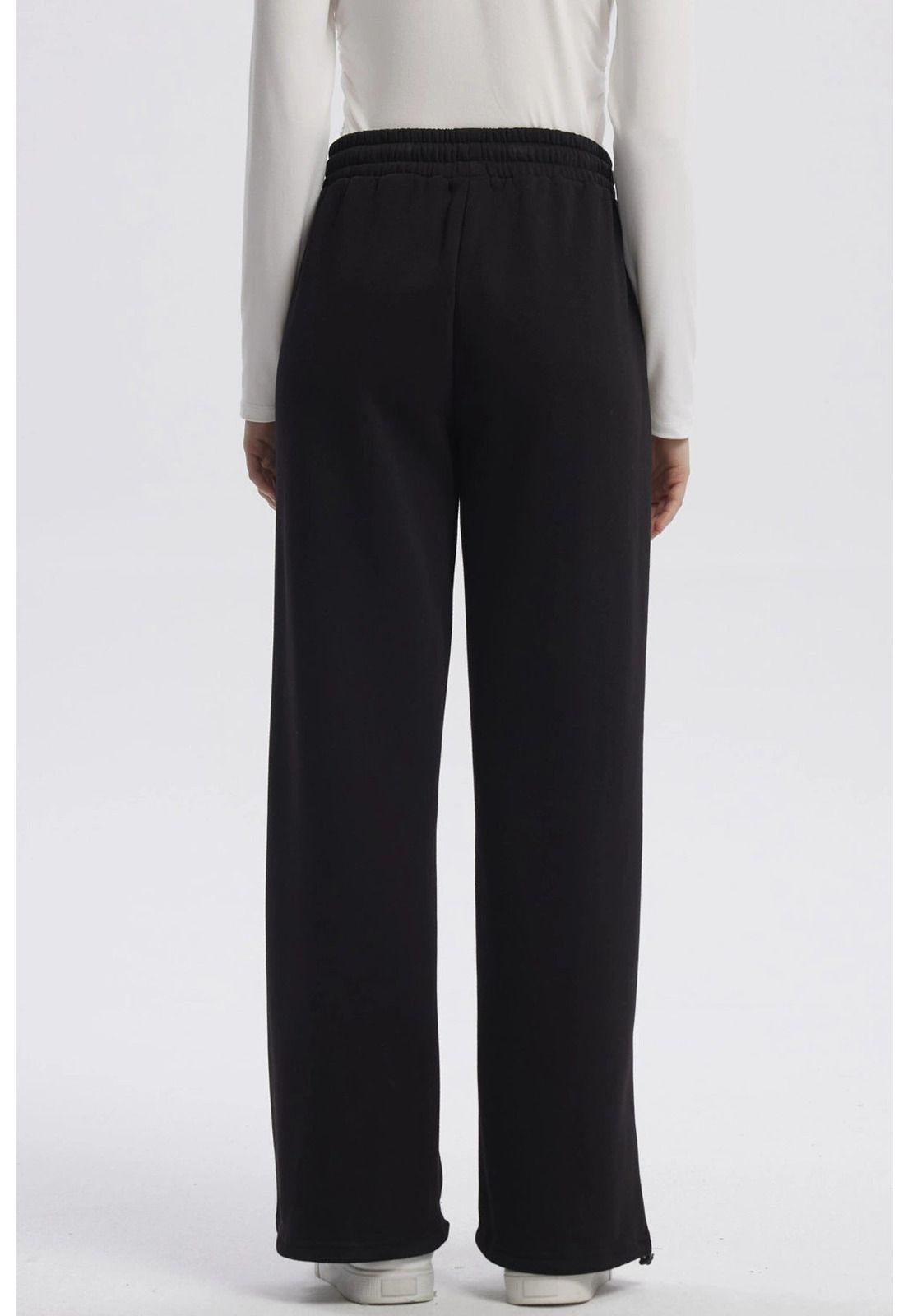 Pantalón Buzo Mujer Jogger Negro - Vl-2