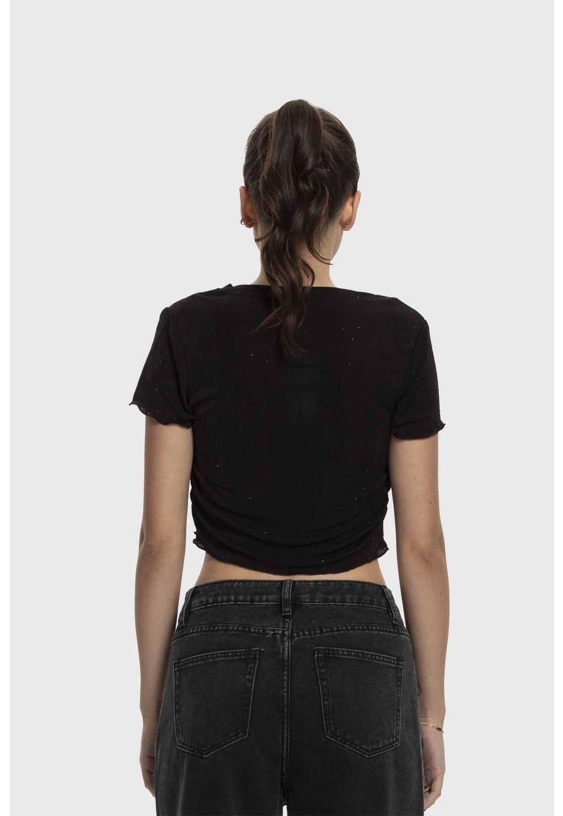 Polera Mujer Malla Negro - ll-2