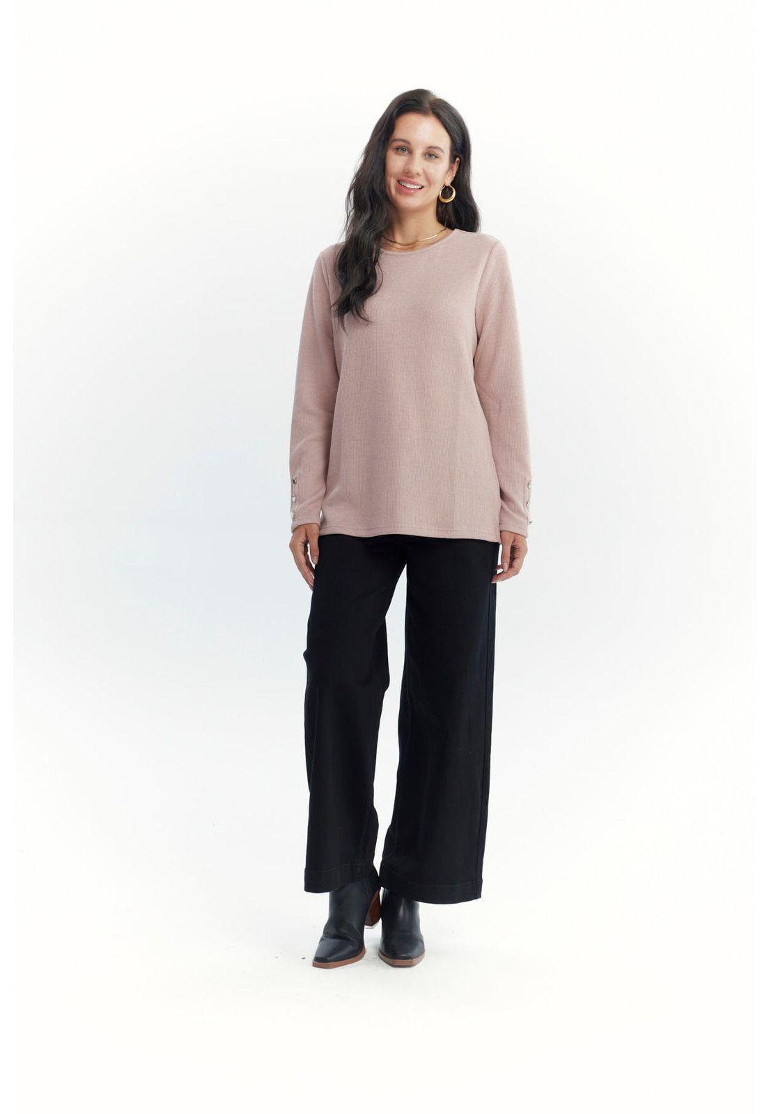 Sweater Mujer Regular Rosado - ll-3