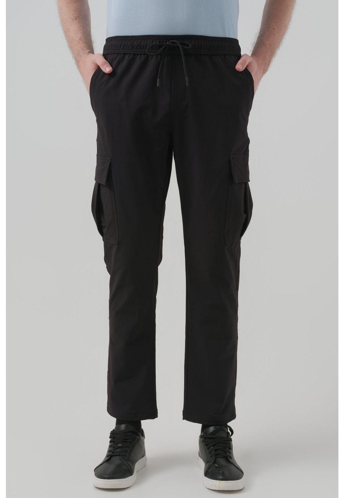 Pantalón Hombre Clásico Negro - ll-0