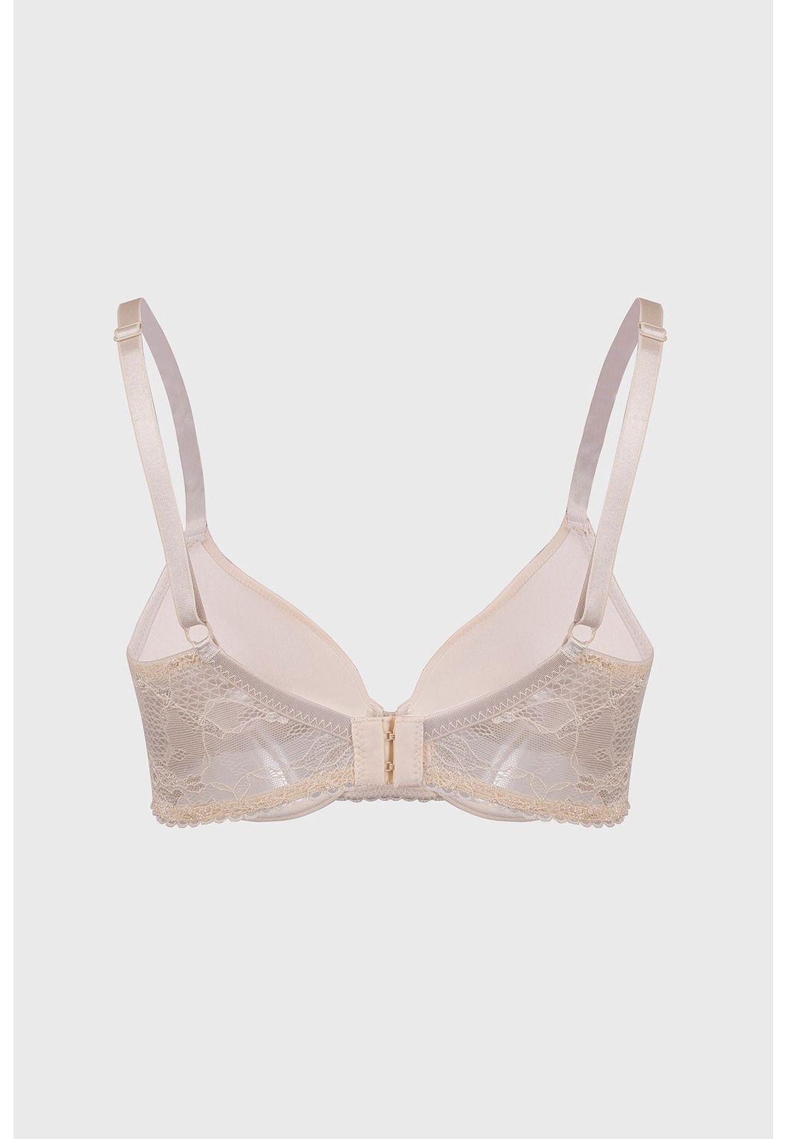 Sostén Mujer Push Up Liso Crudo-1