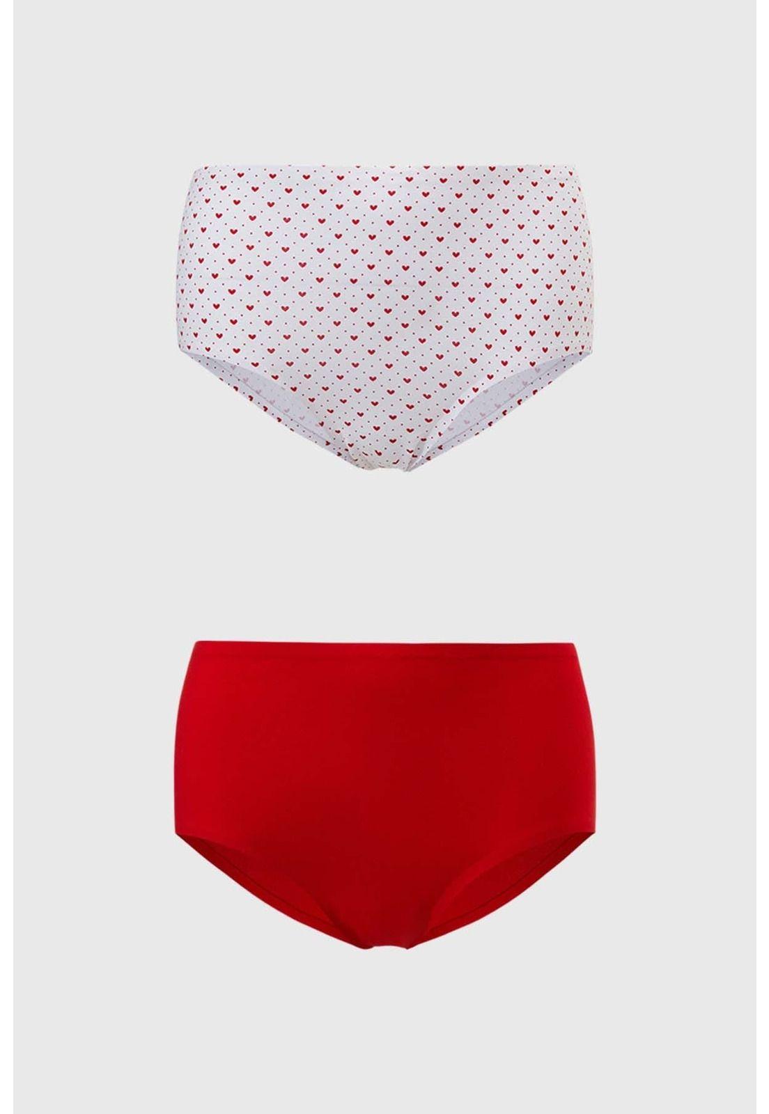 Calzón Mujer Bipack Tiro Alto Blanco-0