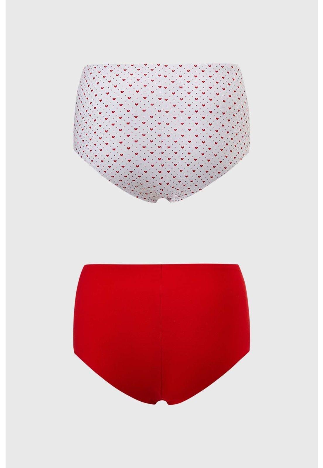 Calzón Mujer Bipack Tiro Alto Blanco-1