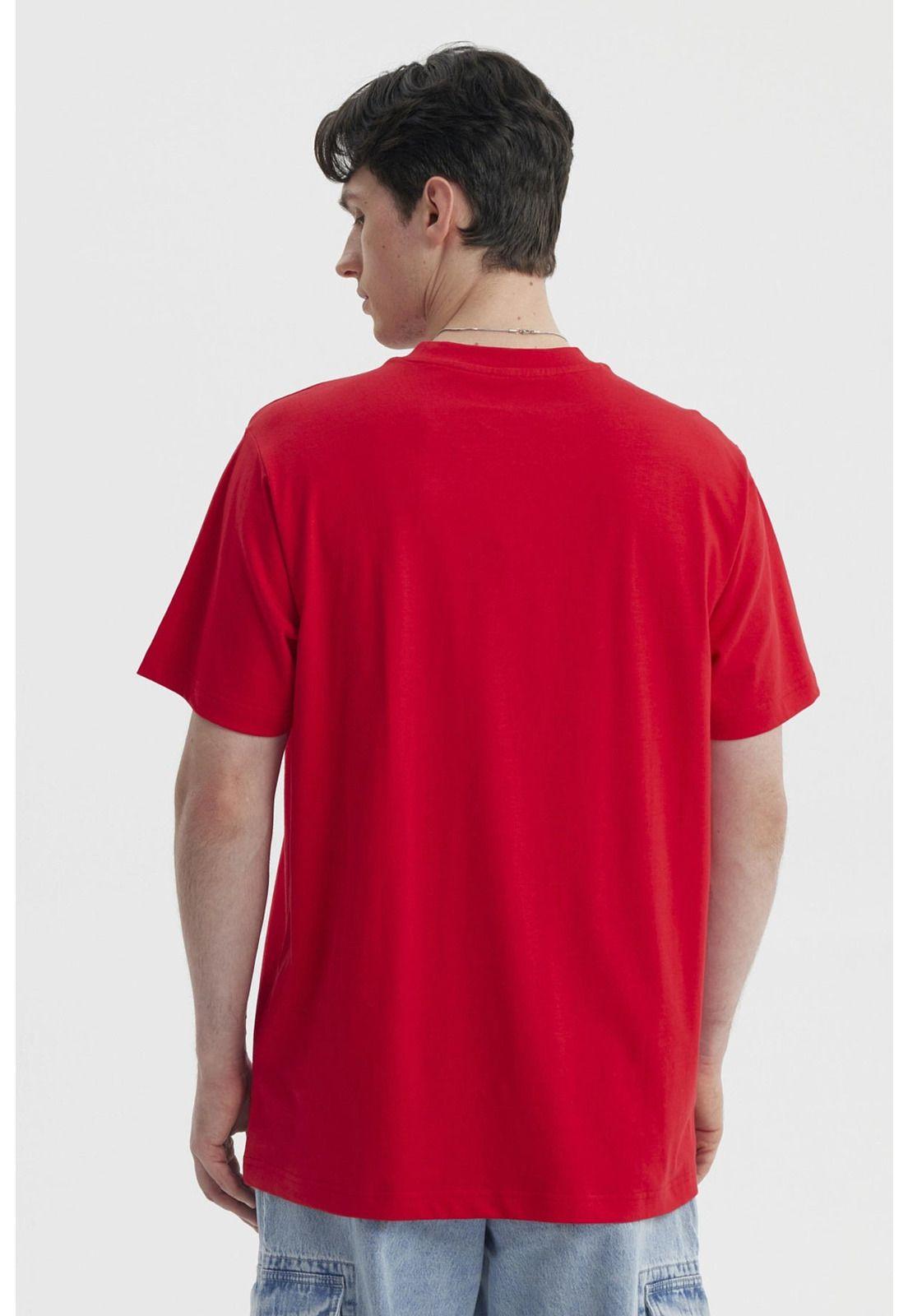 Polera Hombre Slim Rojo-2